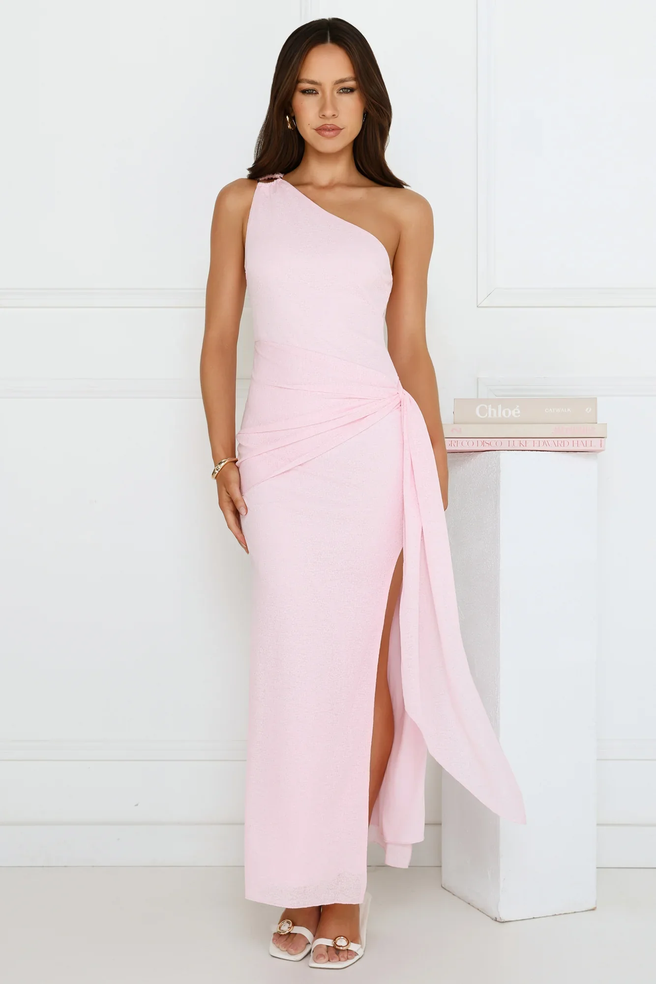 Tidal Dream One Shoulder Maxi Dress