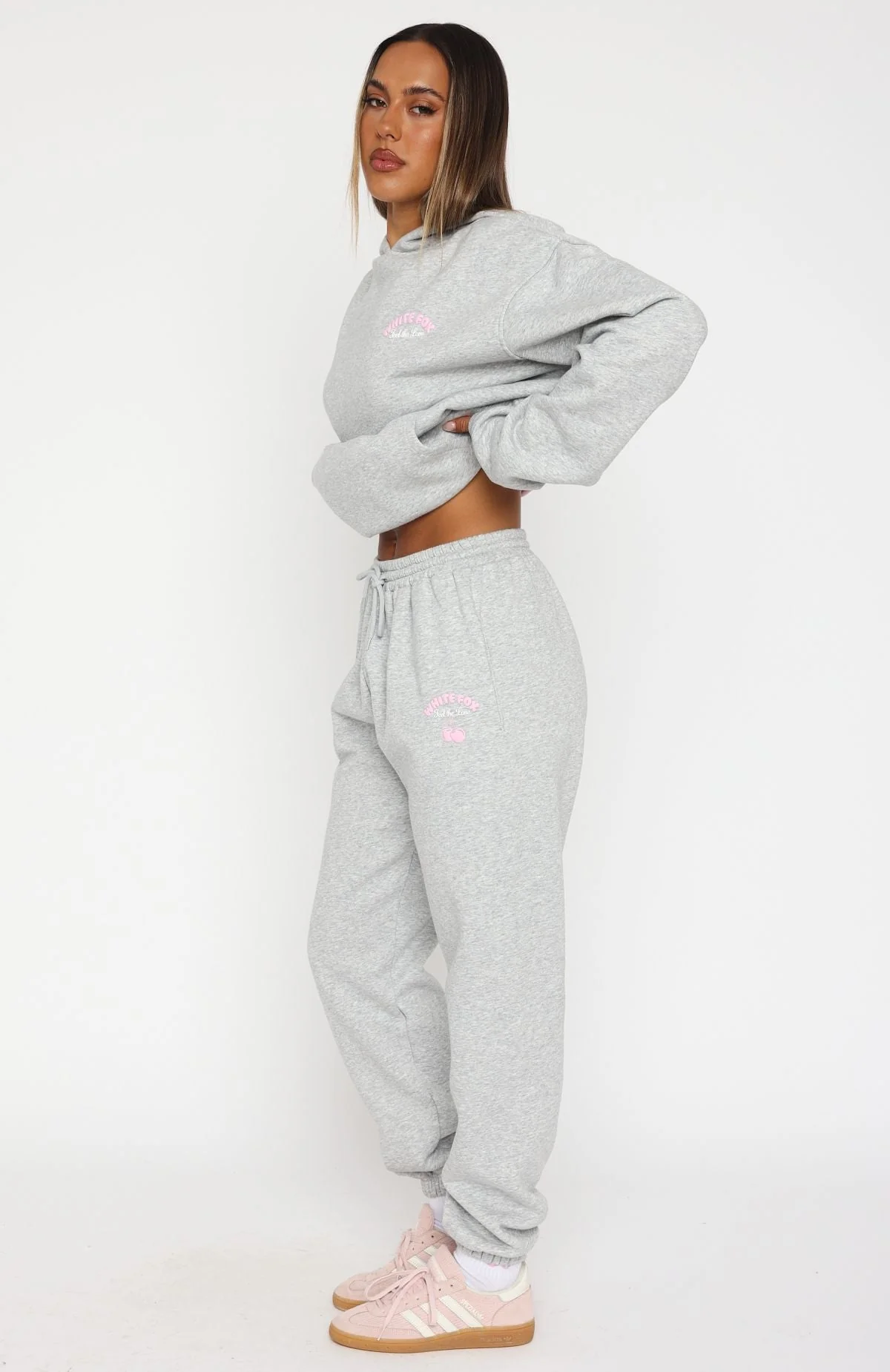Love Me Tender Sweatpants Dark Grey Marle