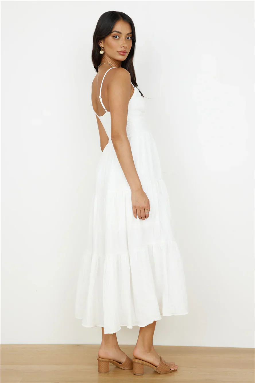 Share The Love Maxi Dress White