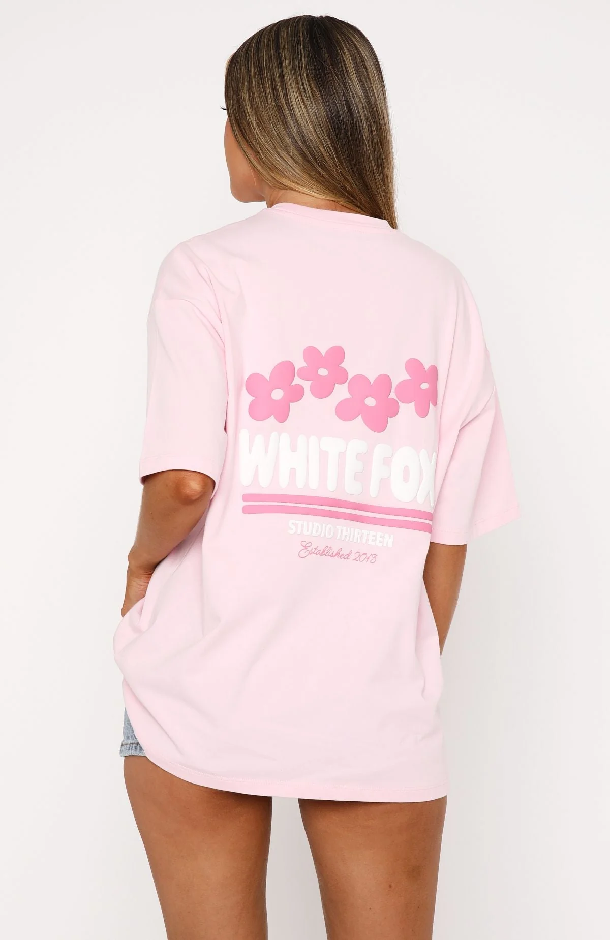 Tropic Time Oversized Tee Pink