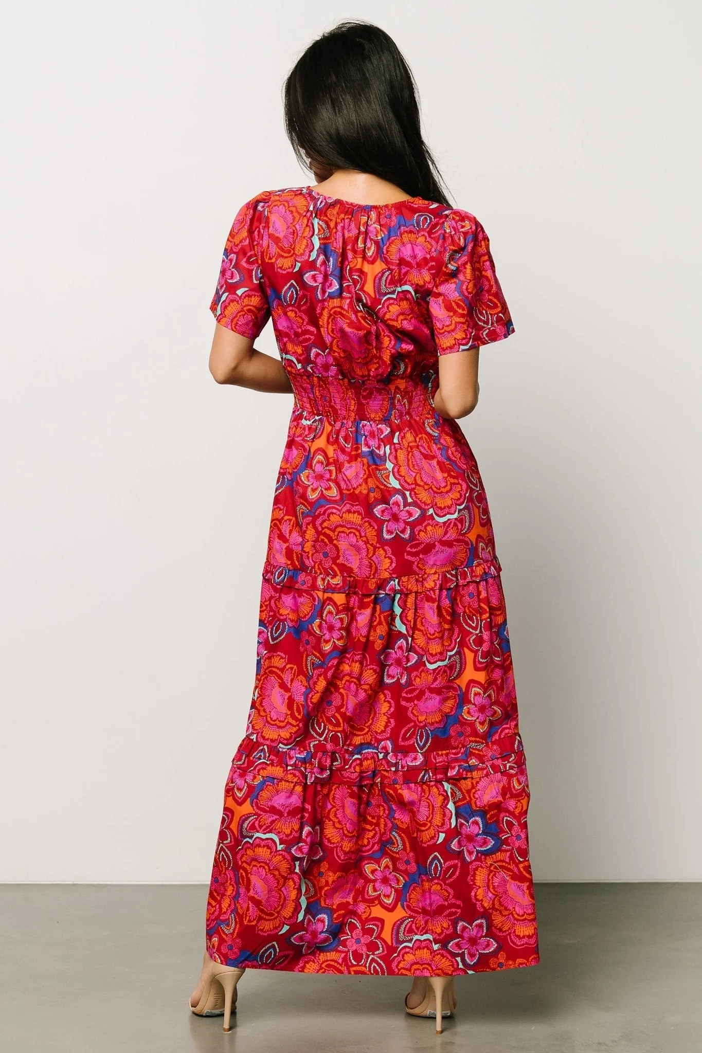 Palmer Tiered Maxi Dress | Multi Floral