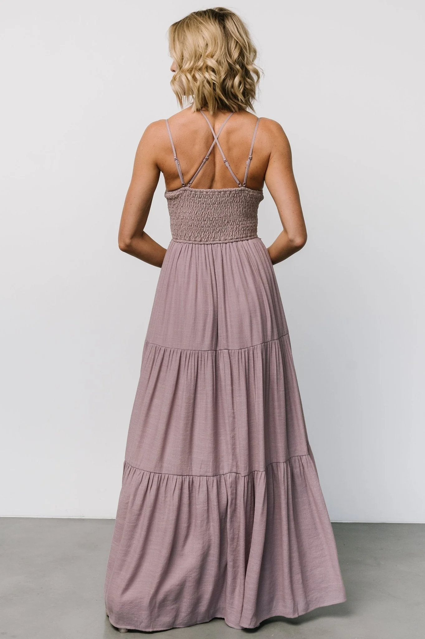 Summerlin Lace Top Maxi Dress | Dusty Mauve