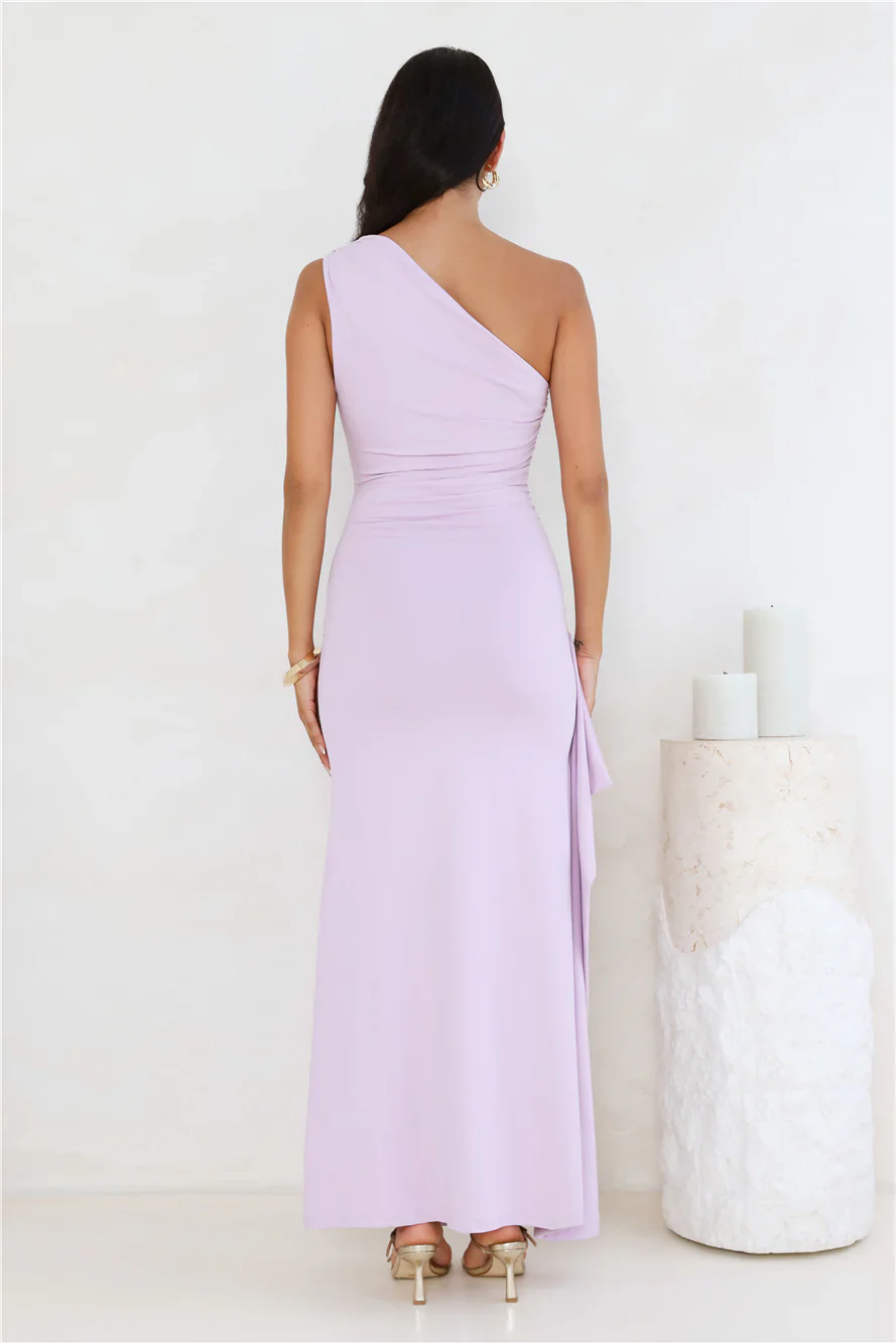 Stay Classy One Shoulder Maxi Dress