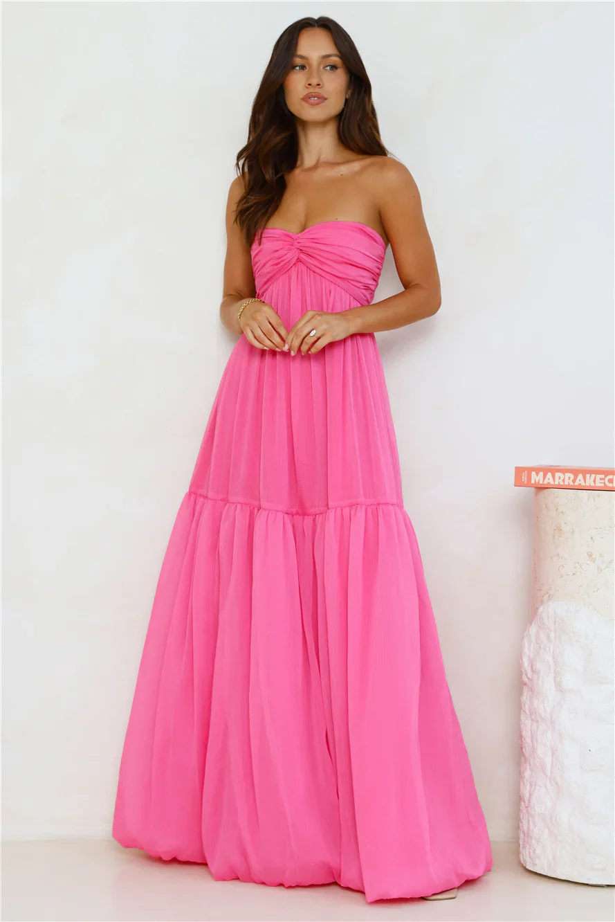 Unforgettable Style Strapless Maxi Dress