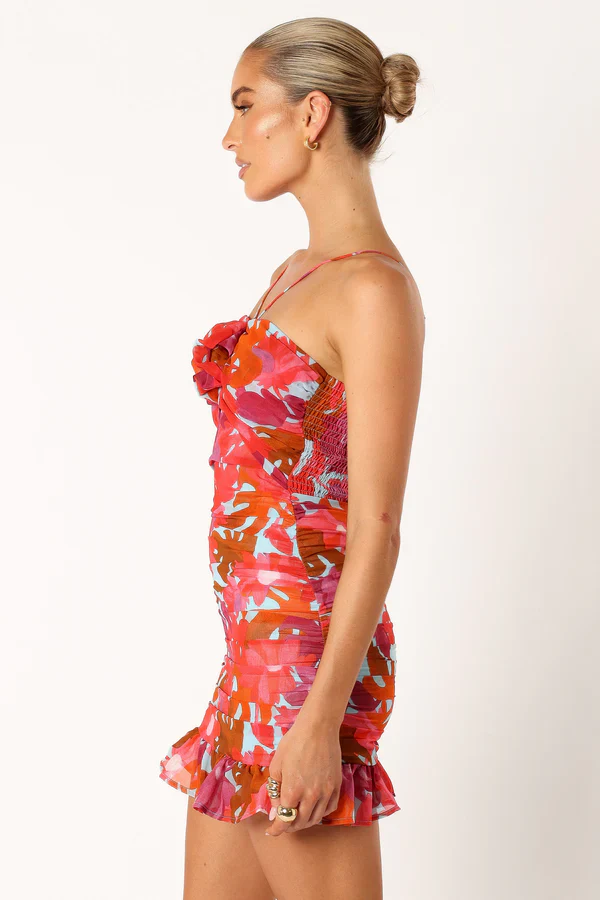 Zuri Rosette Mini Dress