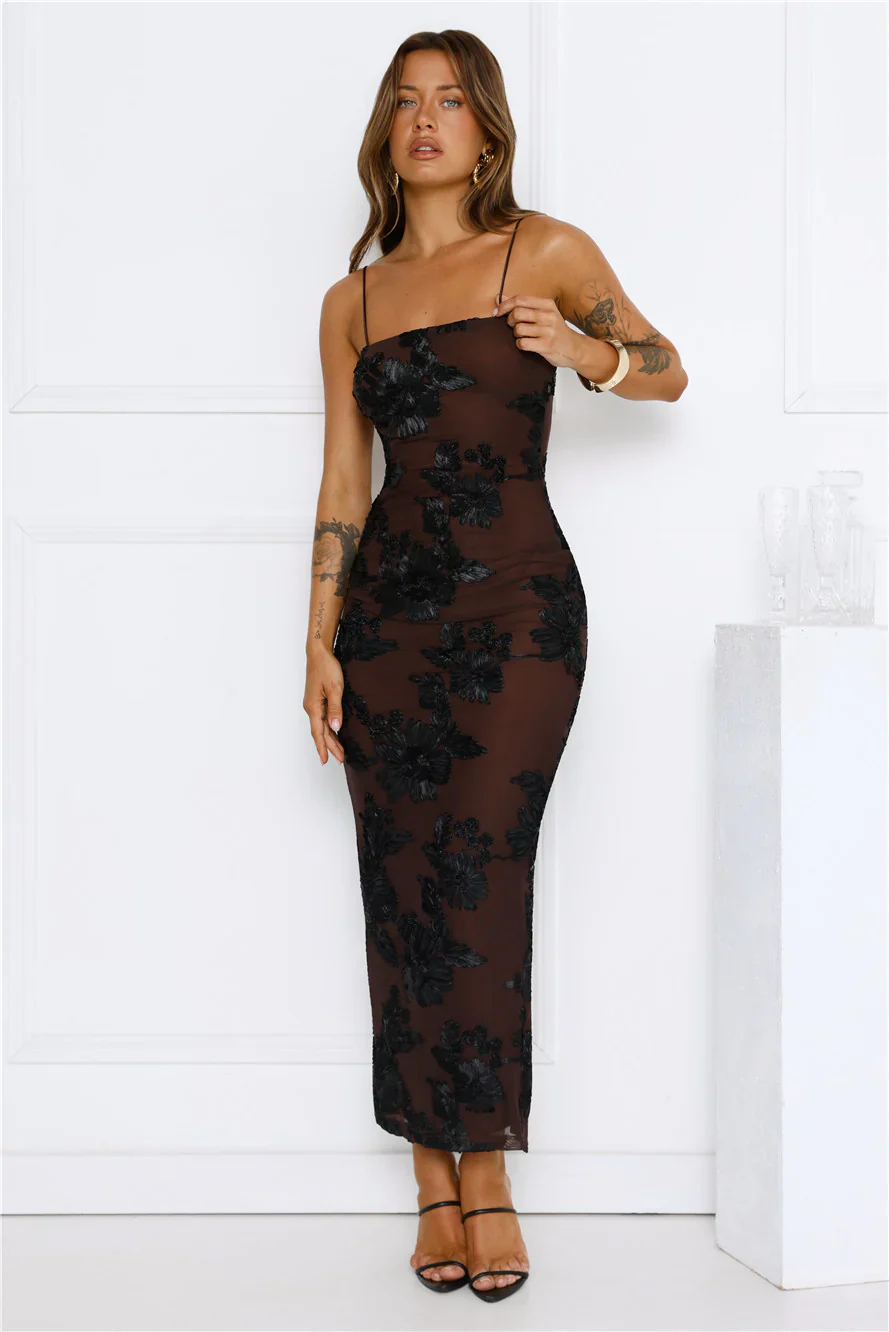Estelle Mesh Maxi Dress
