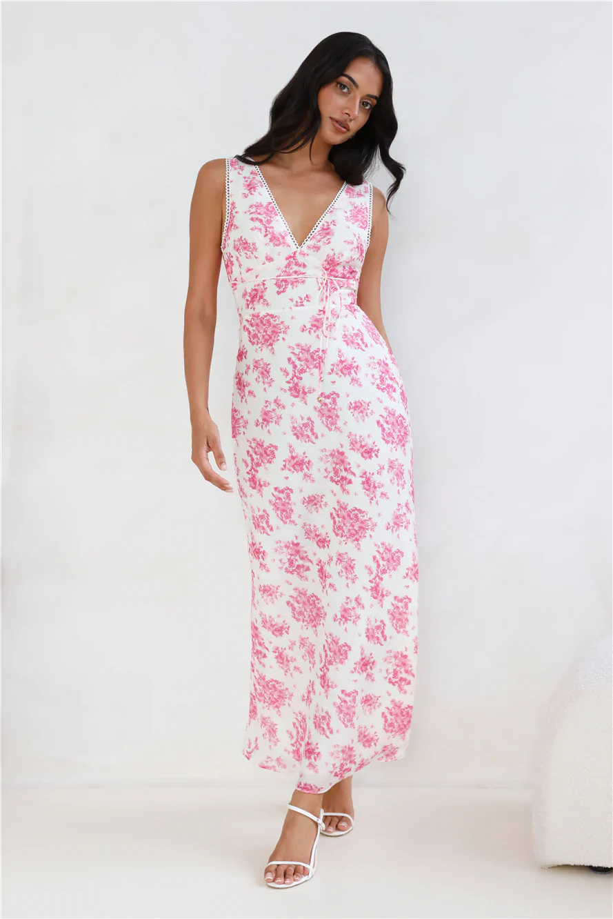 Soft Florals Maxi Dress