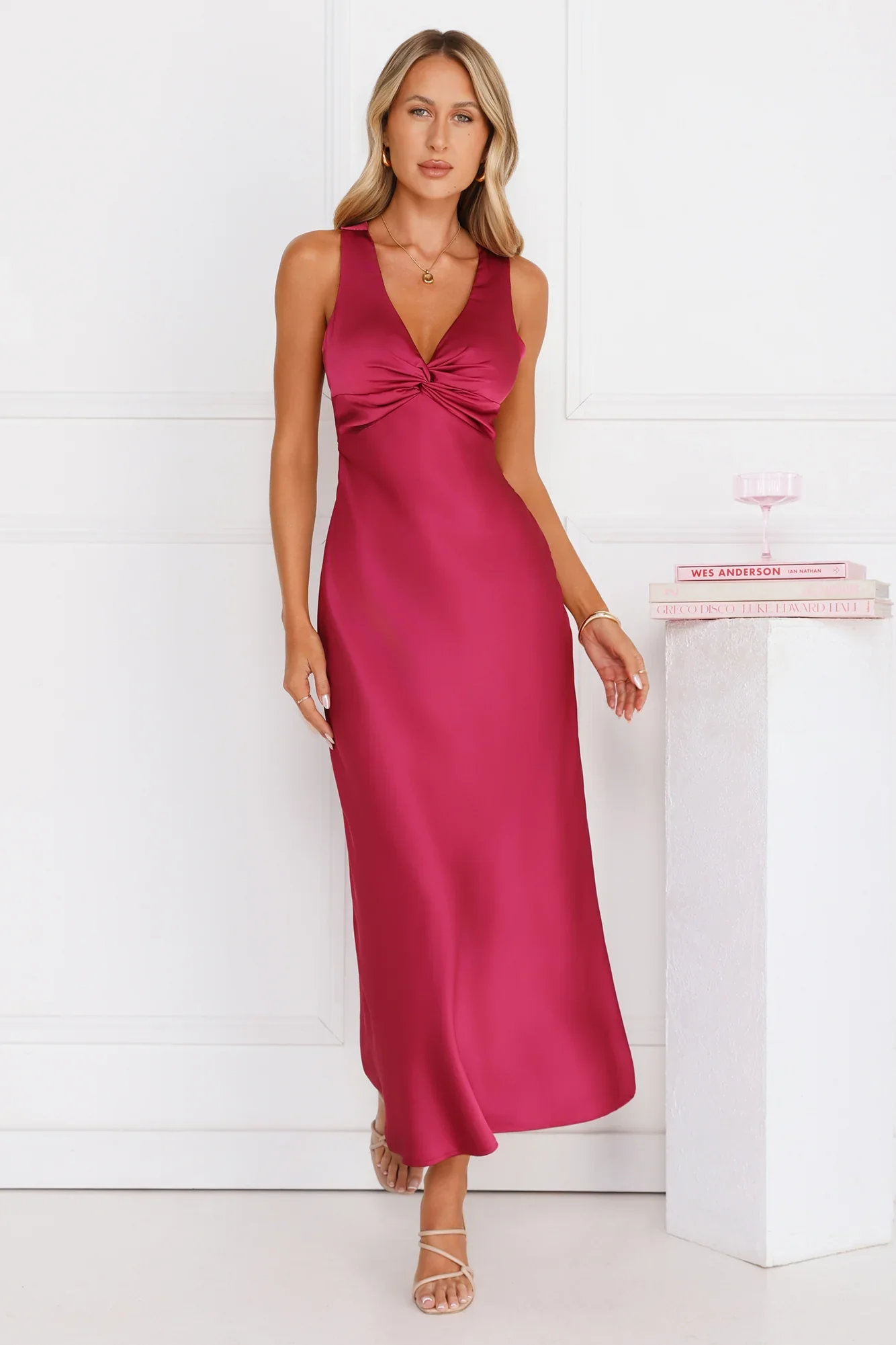 Doing The Most Satin Maxi Dress