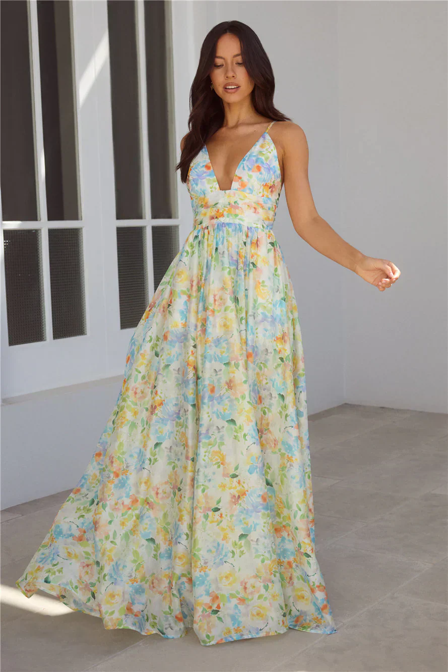 Buttercup Fields Maxi Dress Print