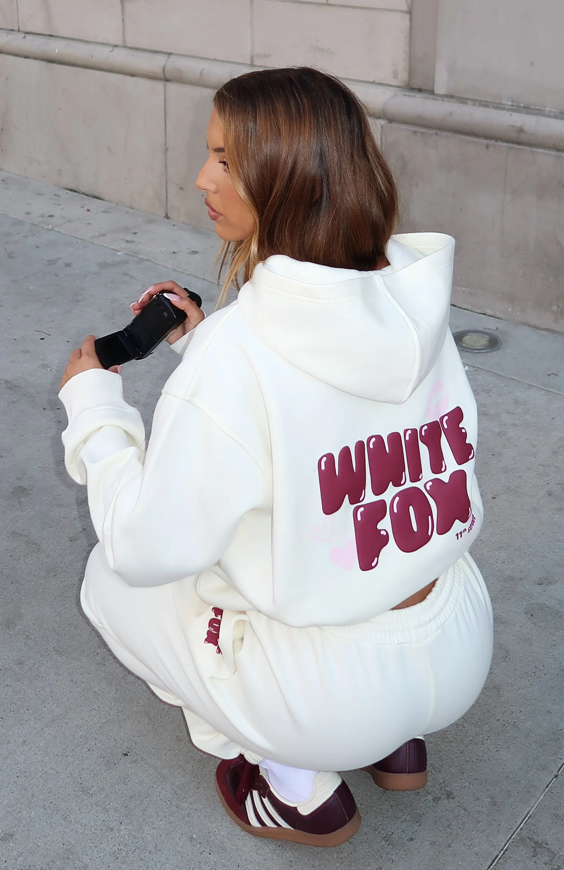 11th Street Sweet Kisses Oversized Hoodie Cake Batter