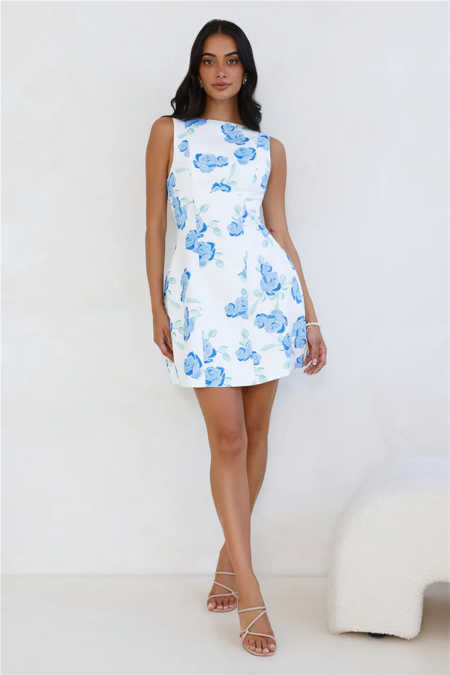 Rosy Horizon Mini Dress