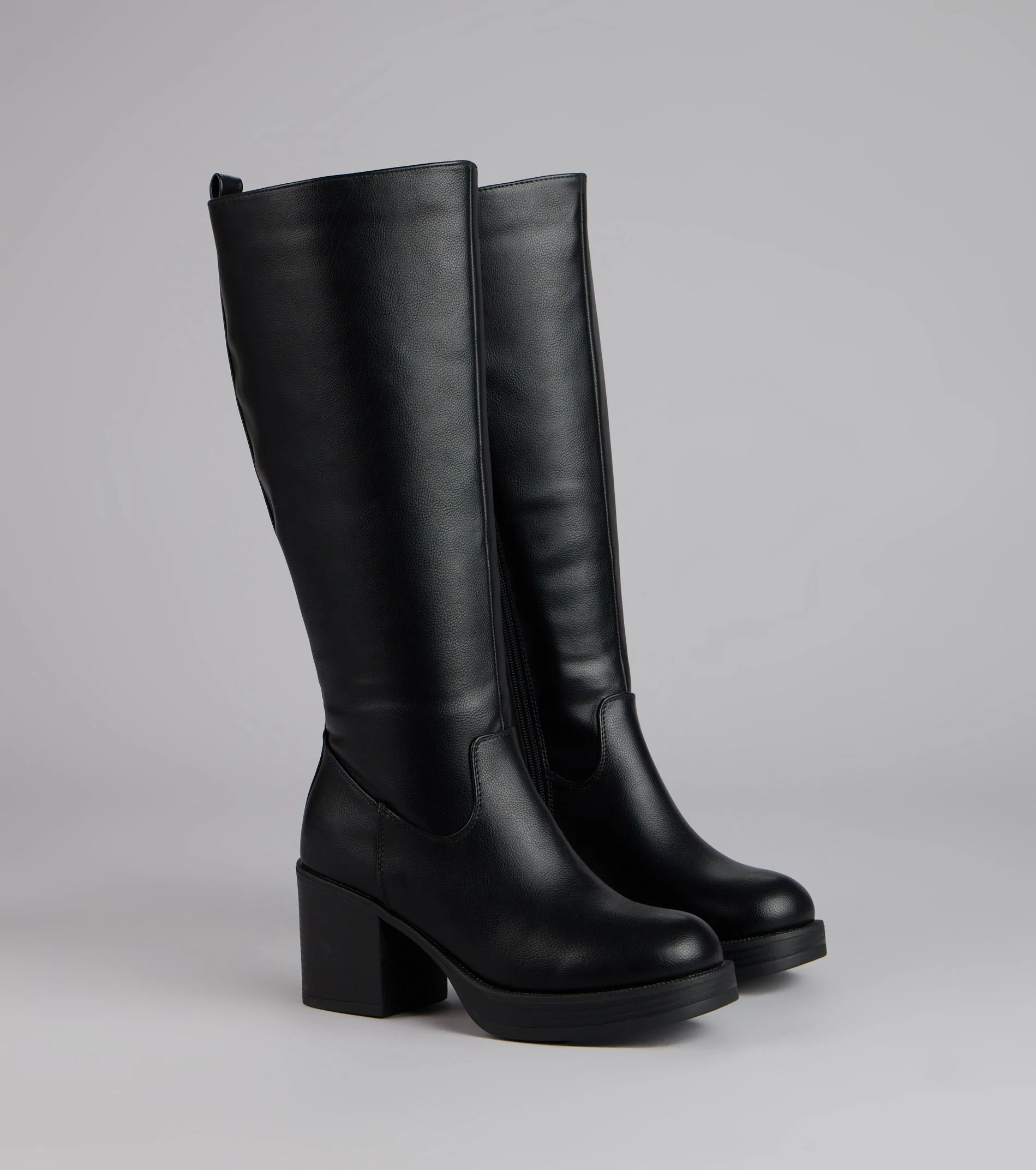 City Edge Wide Calf Platform Boots