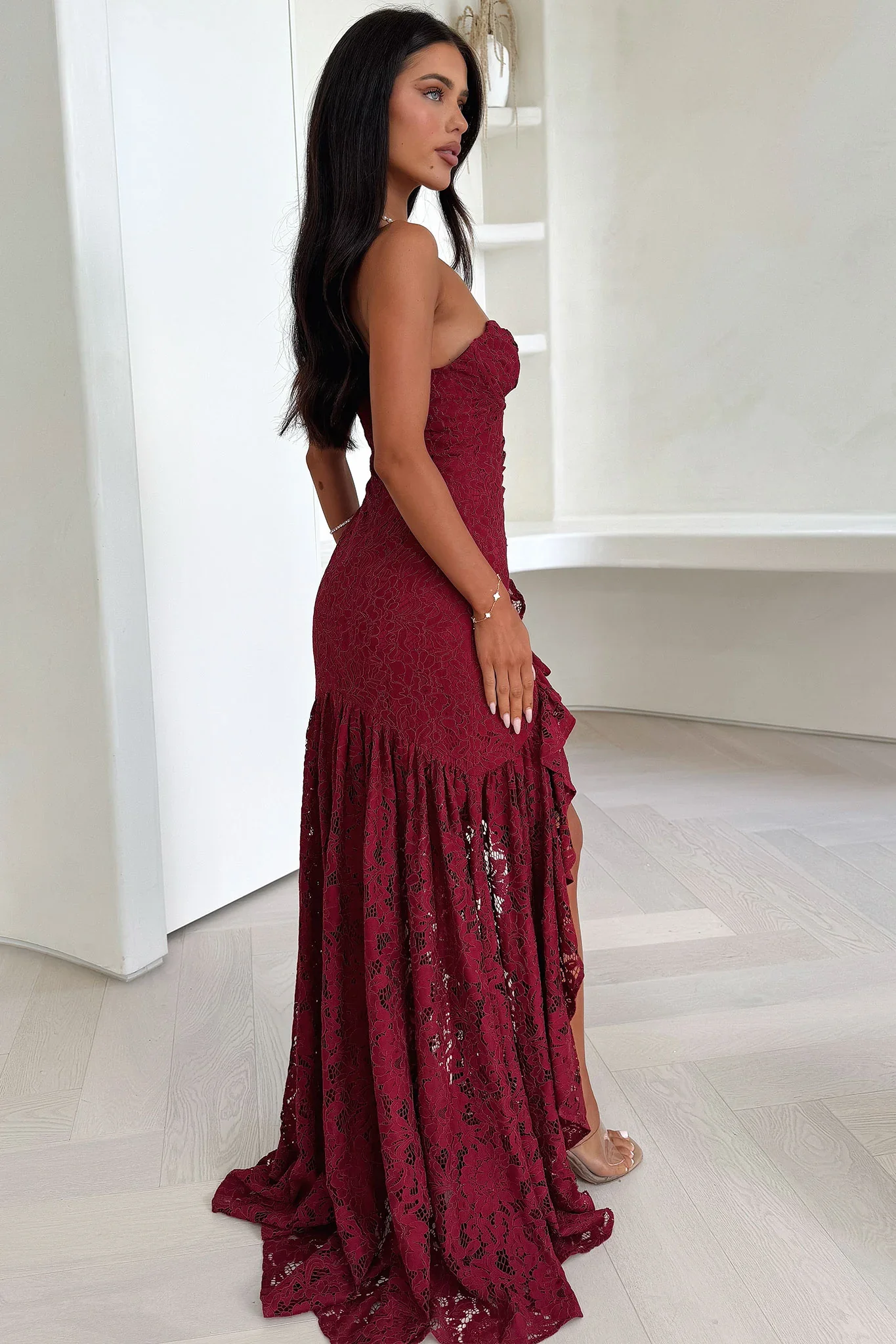 Everdine Maxi Dress - Burgundy
