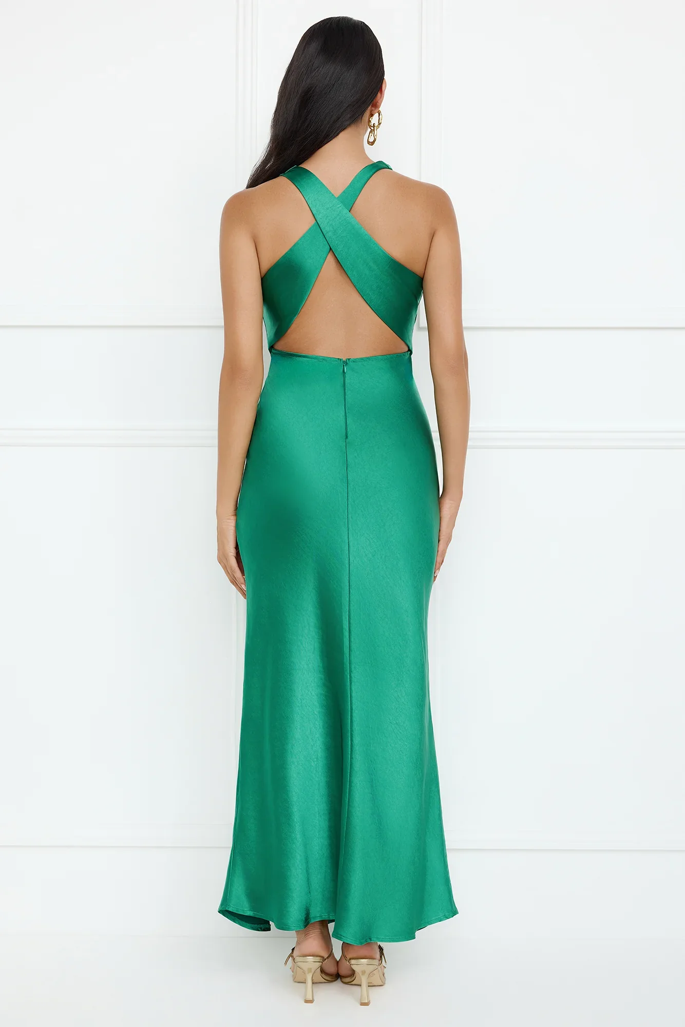 Eden Satin Maxi Dress