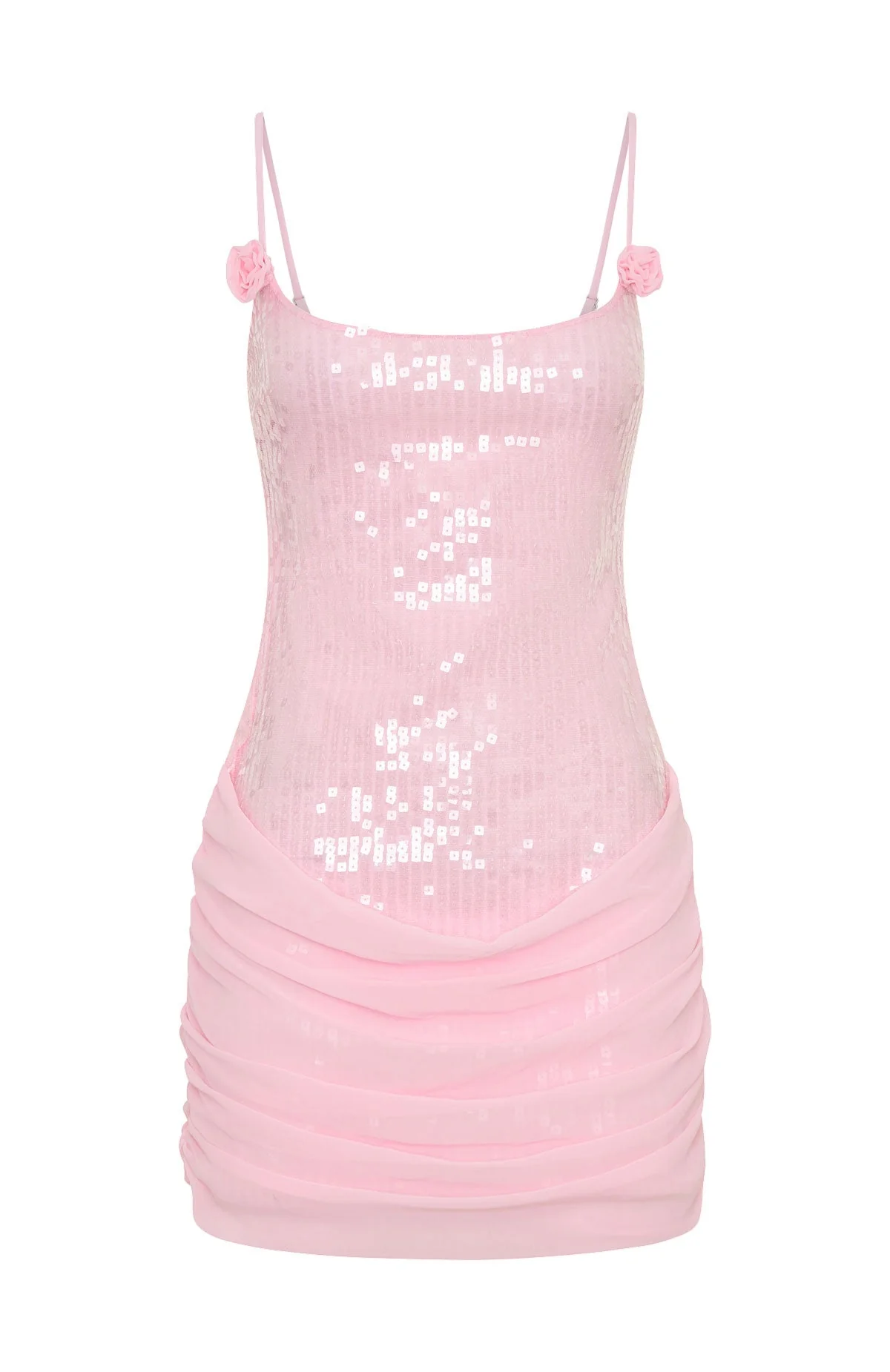 Studio Starlet Sequin Mini Dress Baby Pink