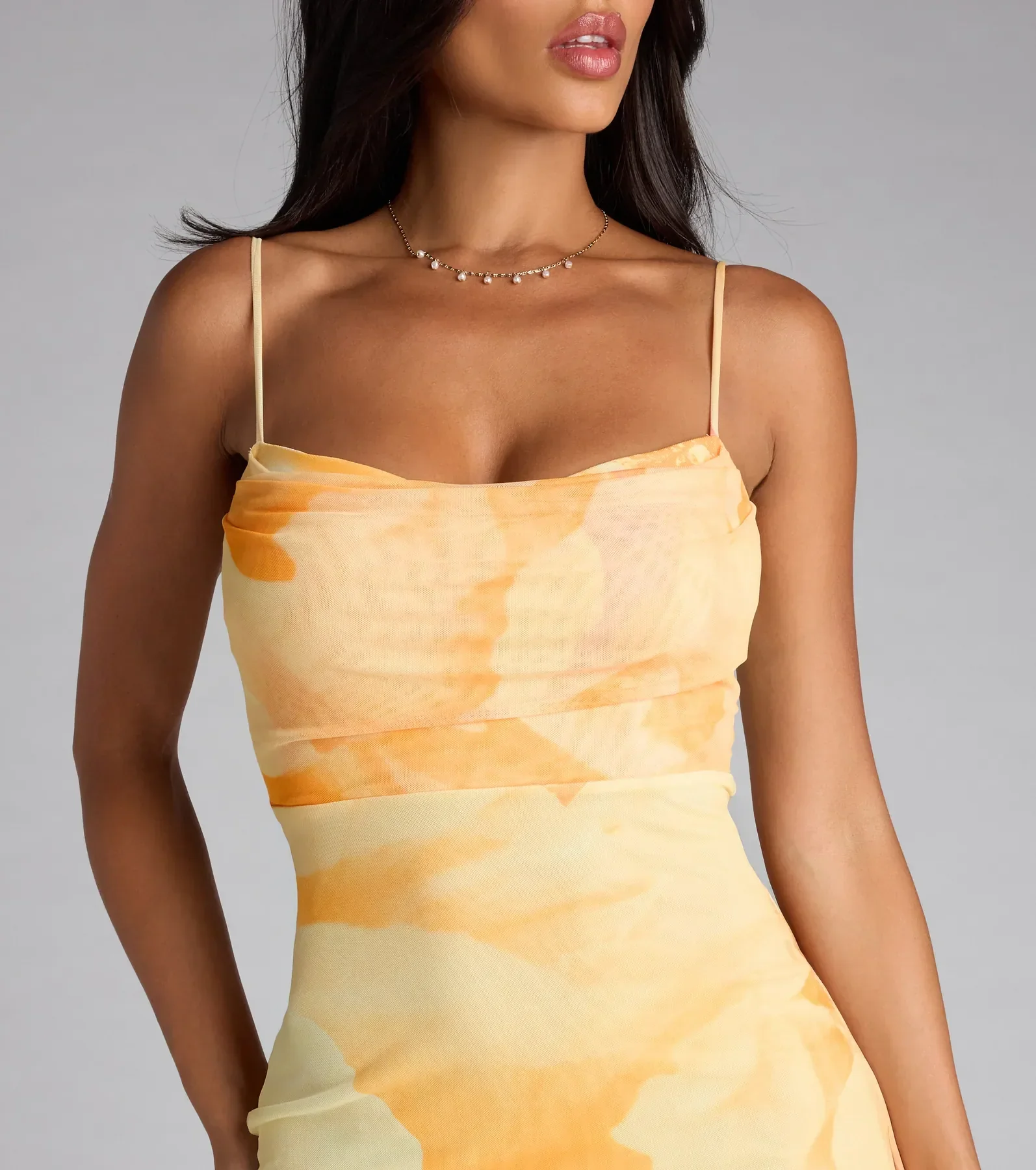 Coastal Luxe Floral Mermaid Maxi Dress