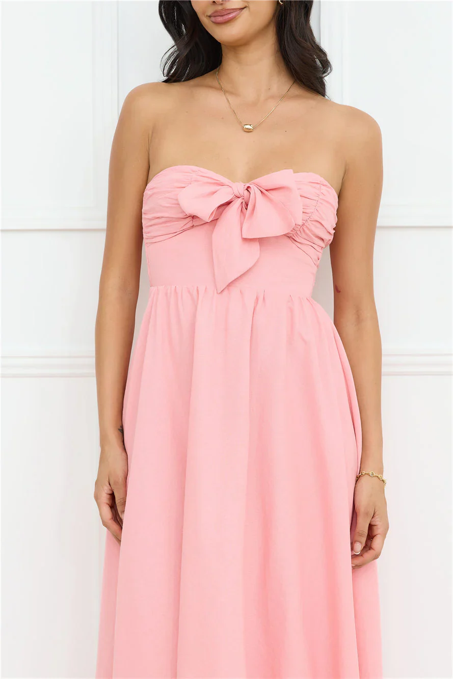 Saltwater Soul Strapless Midi Dress
