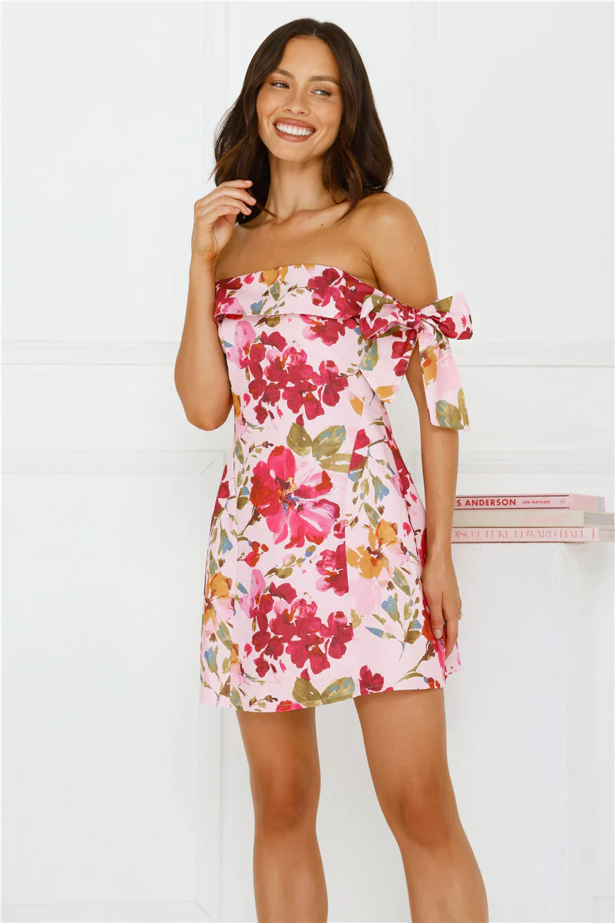 Luxe Seraphina Off Shoulder Mini Dress