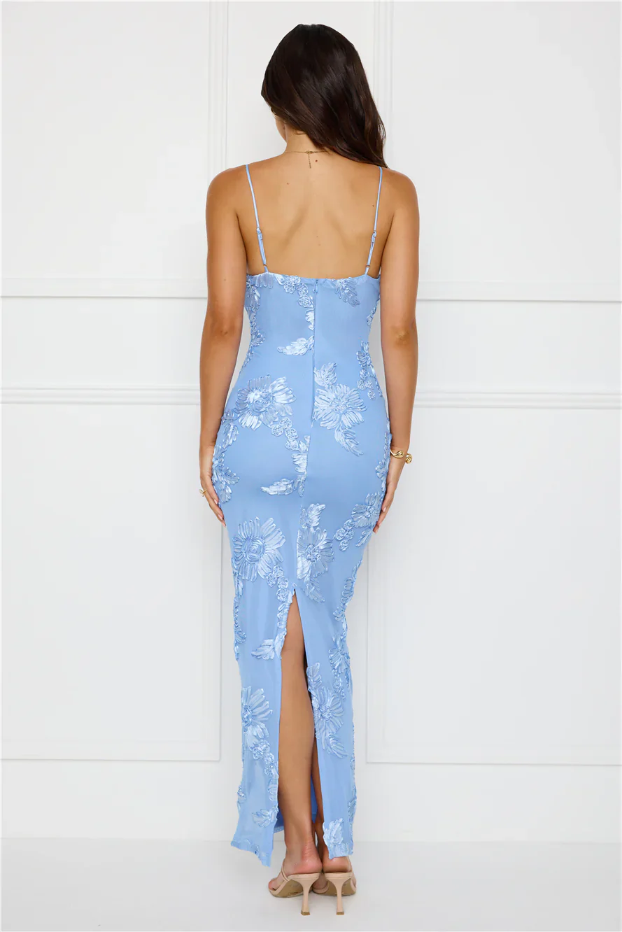 Amber Zest Mesh Maxi Dress