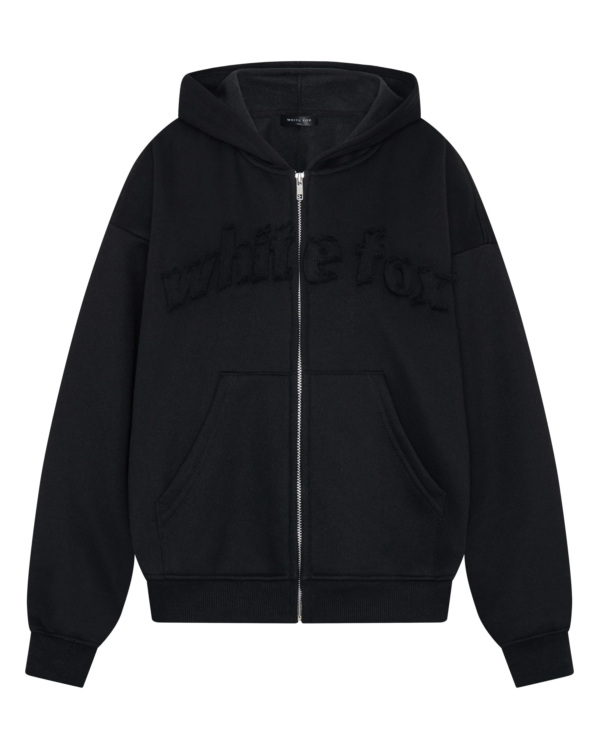 From The Archives Lexi Boxy Zip Front Hoodie Black