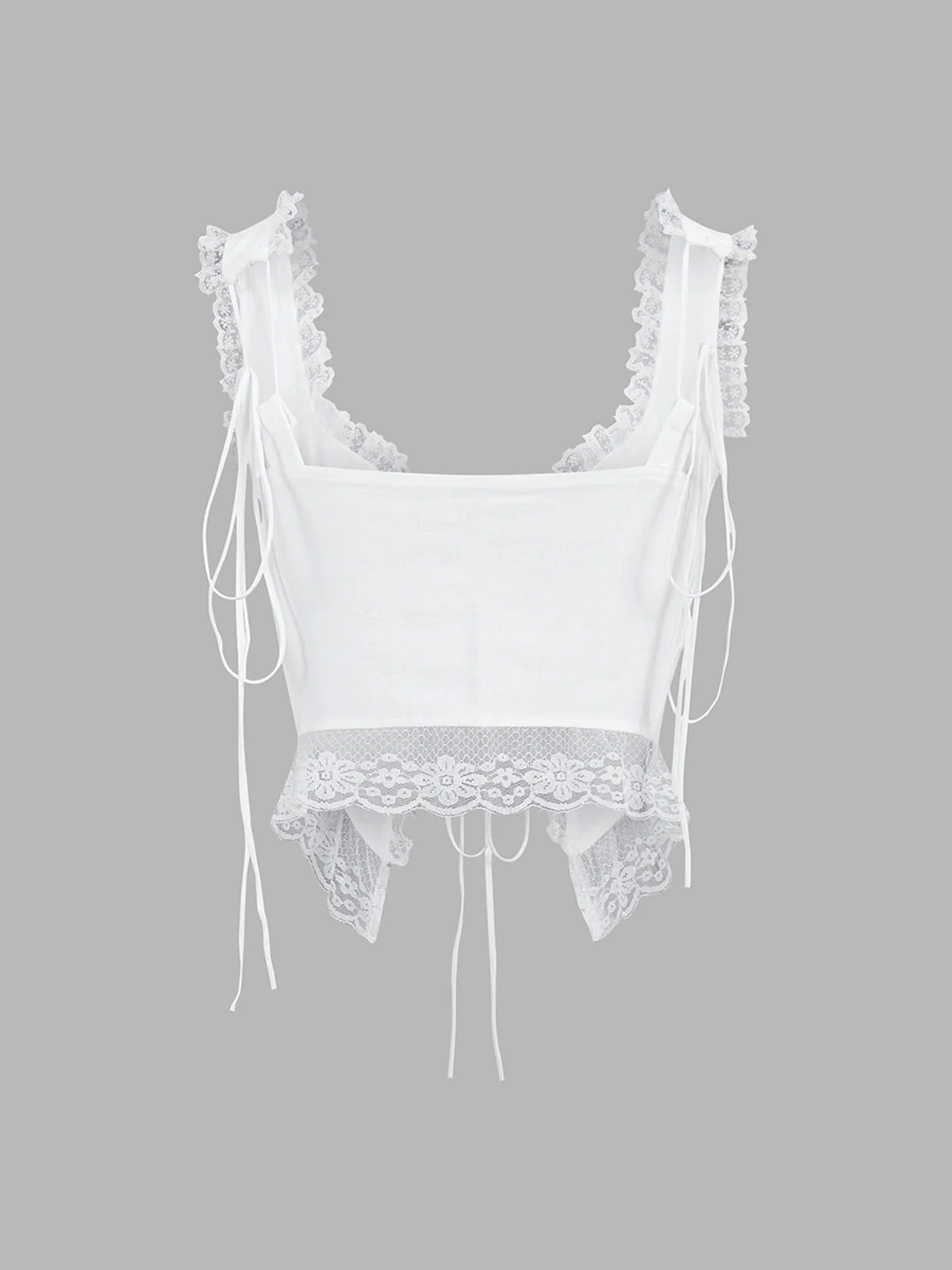 Fly Away Fairytale Lace Trim Crop Cami Top