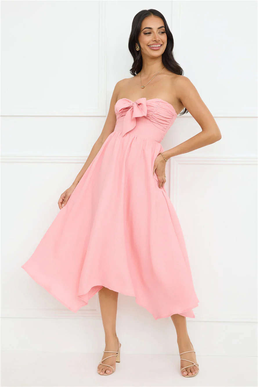 Saltwater Soul Strapless Midi Dress
