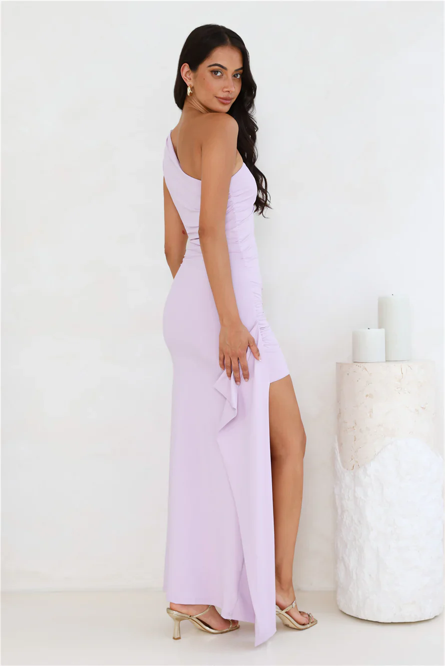 Stay Classy One Shoulder Maxi Dress