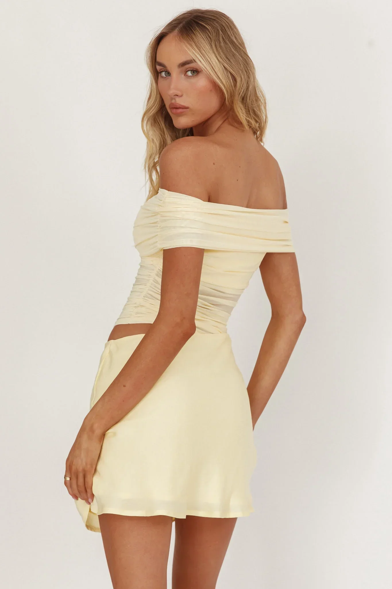 Lorely Off-Shoulder Mini Dress Butter