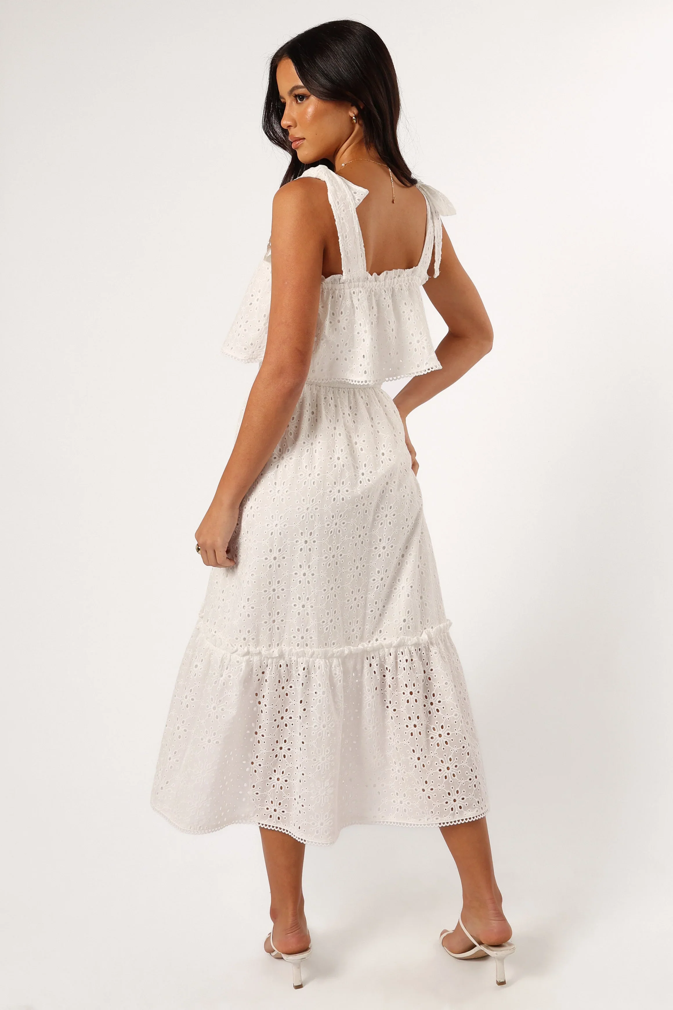 Esther Midi Dress - White