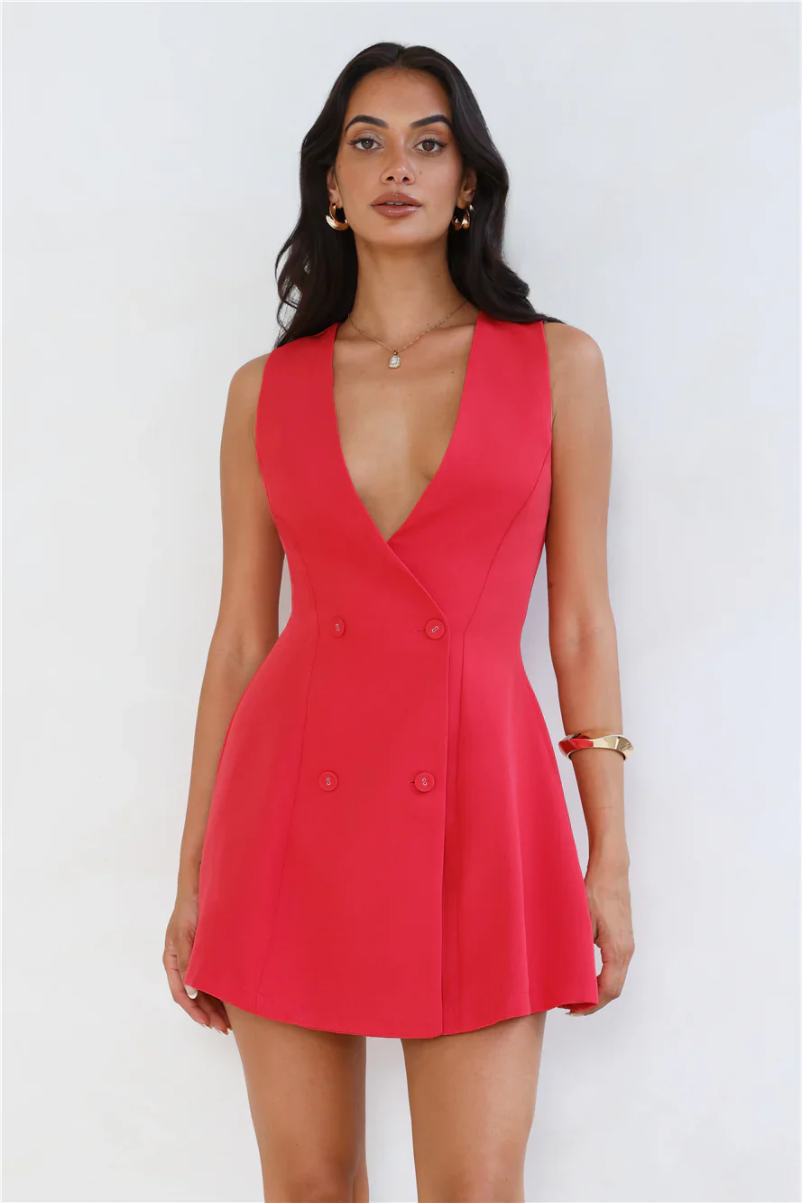 Office Chic Tailored Mini Dress