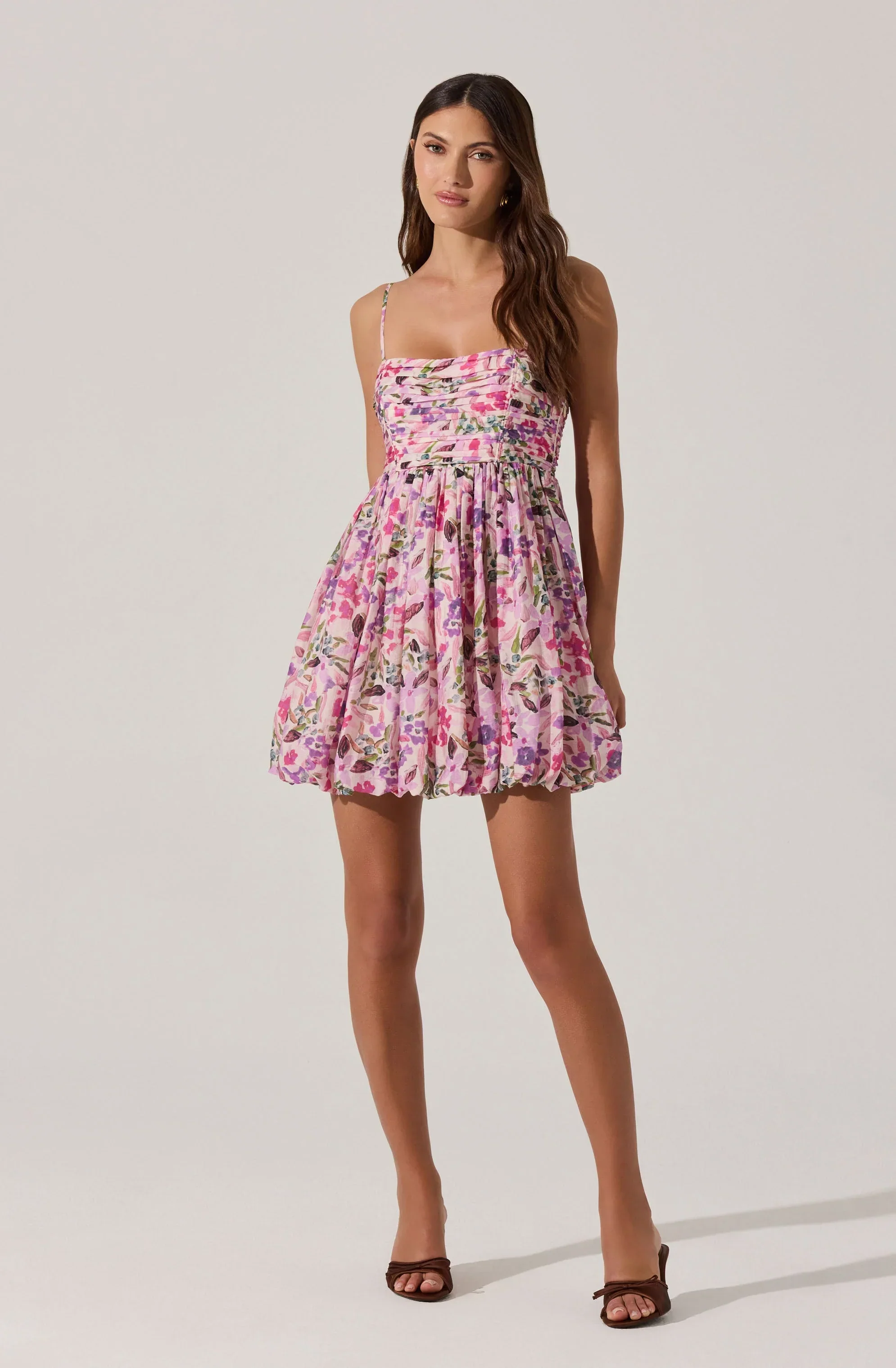 Bubble Floral Mini Dress