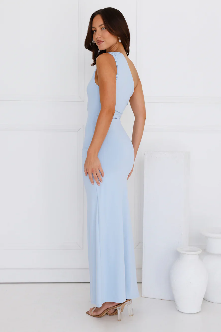Stay Classy One Shoulder Maxi Dress