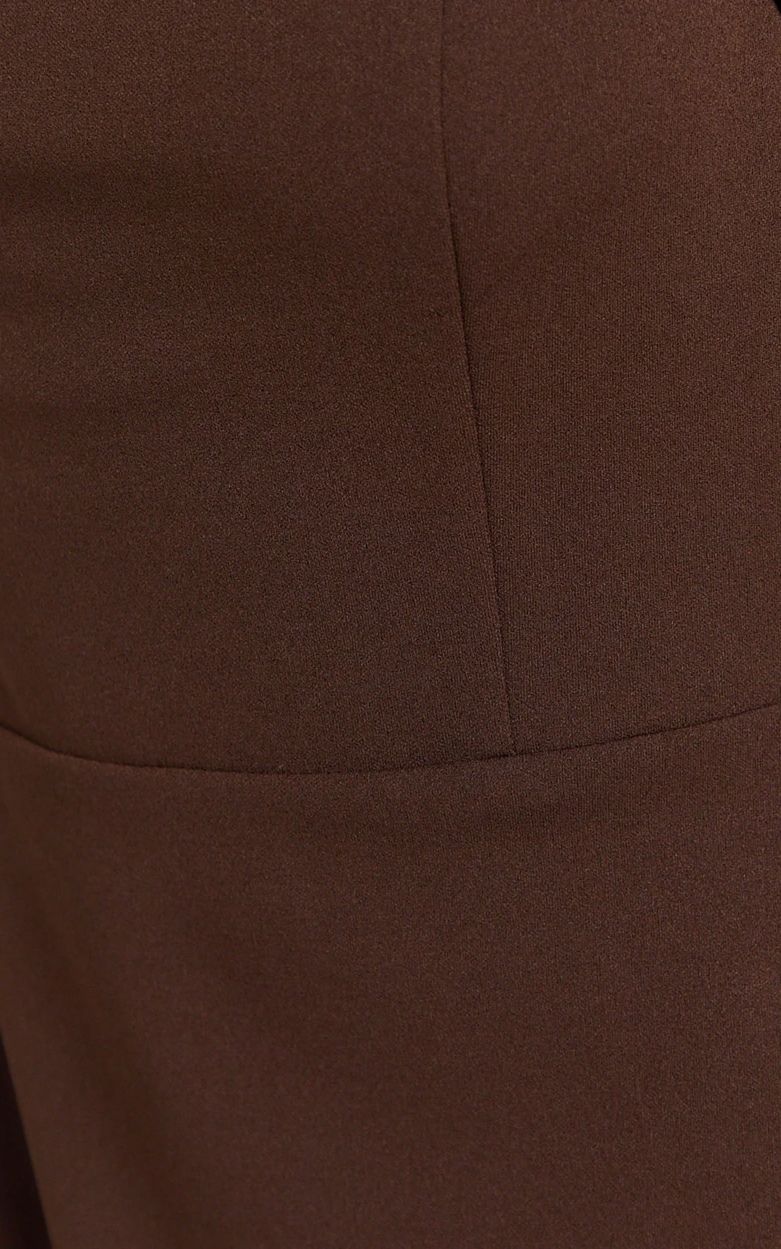 Salome Midi Dress Halter Neck Column Dress in Chocolate