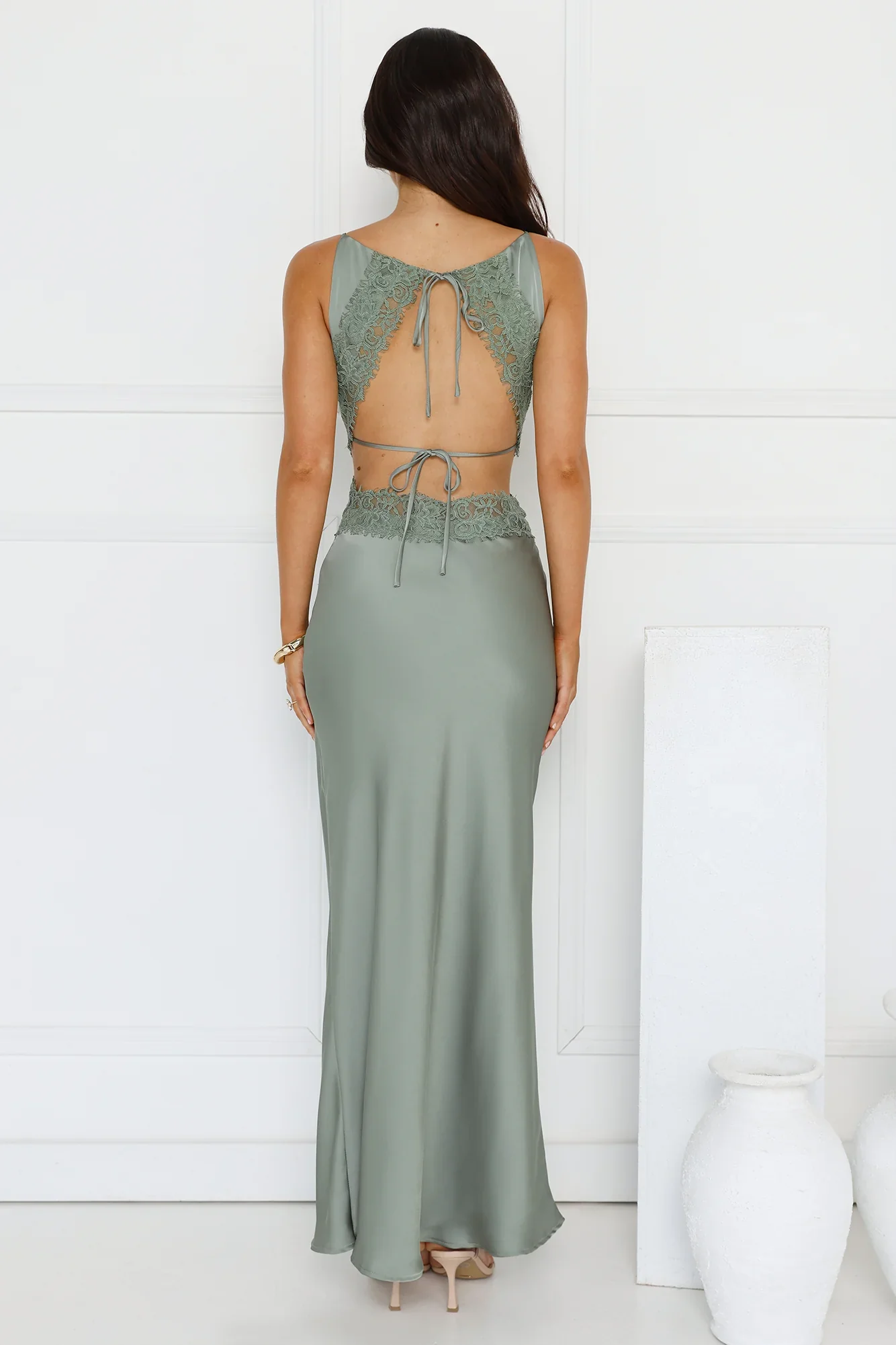 Satin Embrace Maxi Dress
