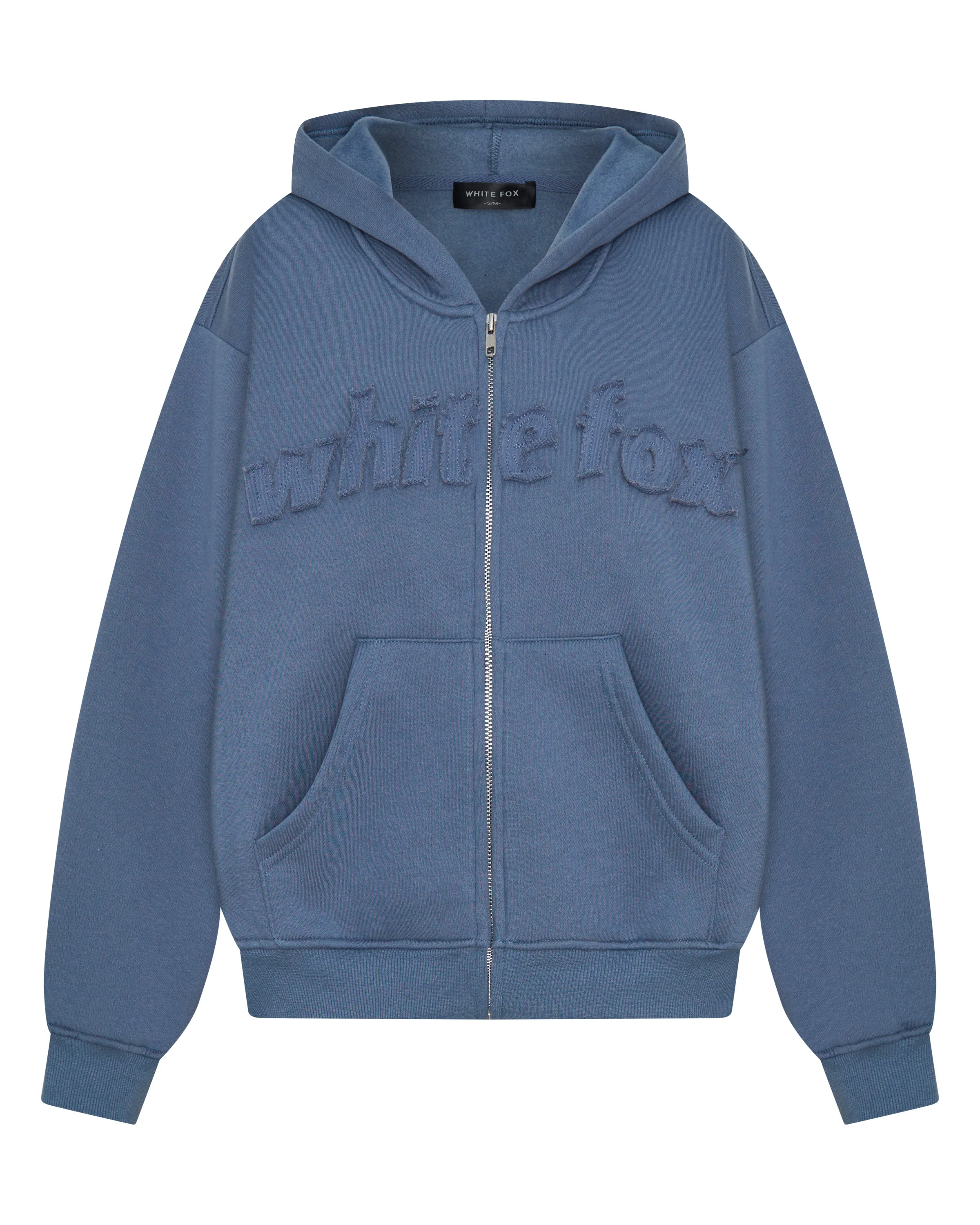 From The Archives Lexi Boxy Zip Front Hoodie Ocean