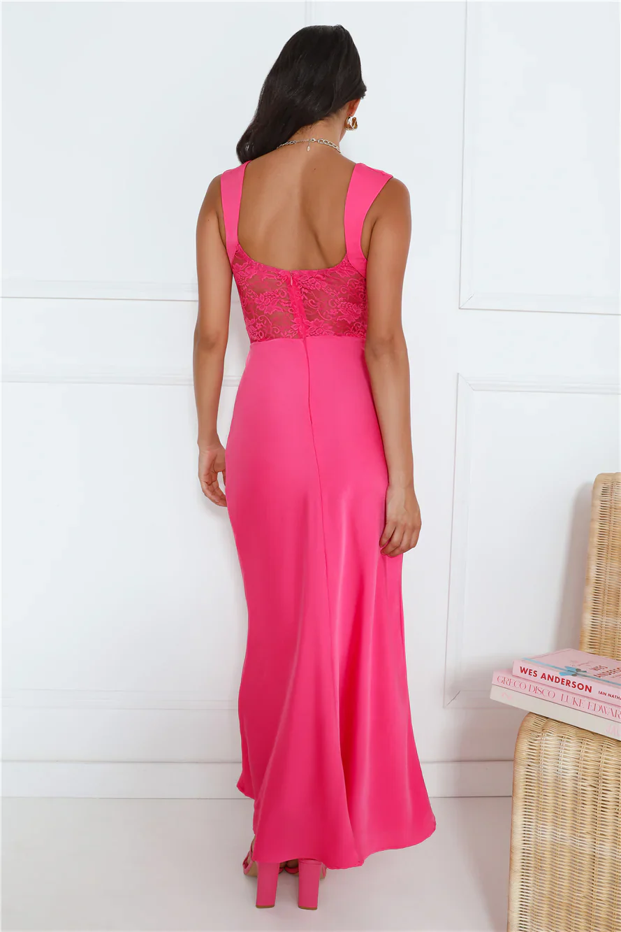 Permission To Party Satin Maxi Dress