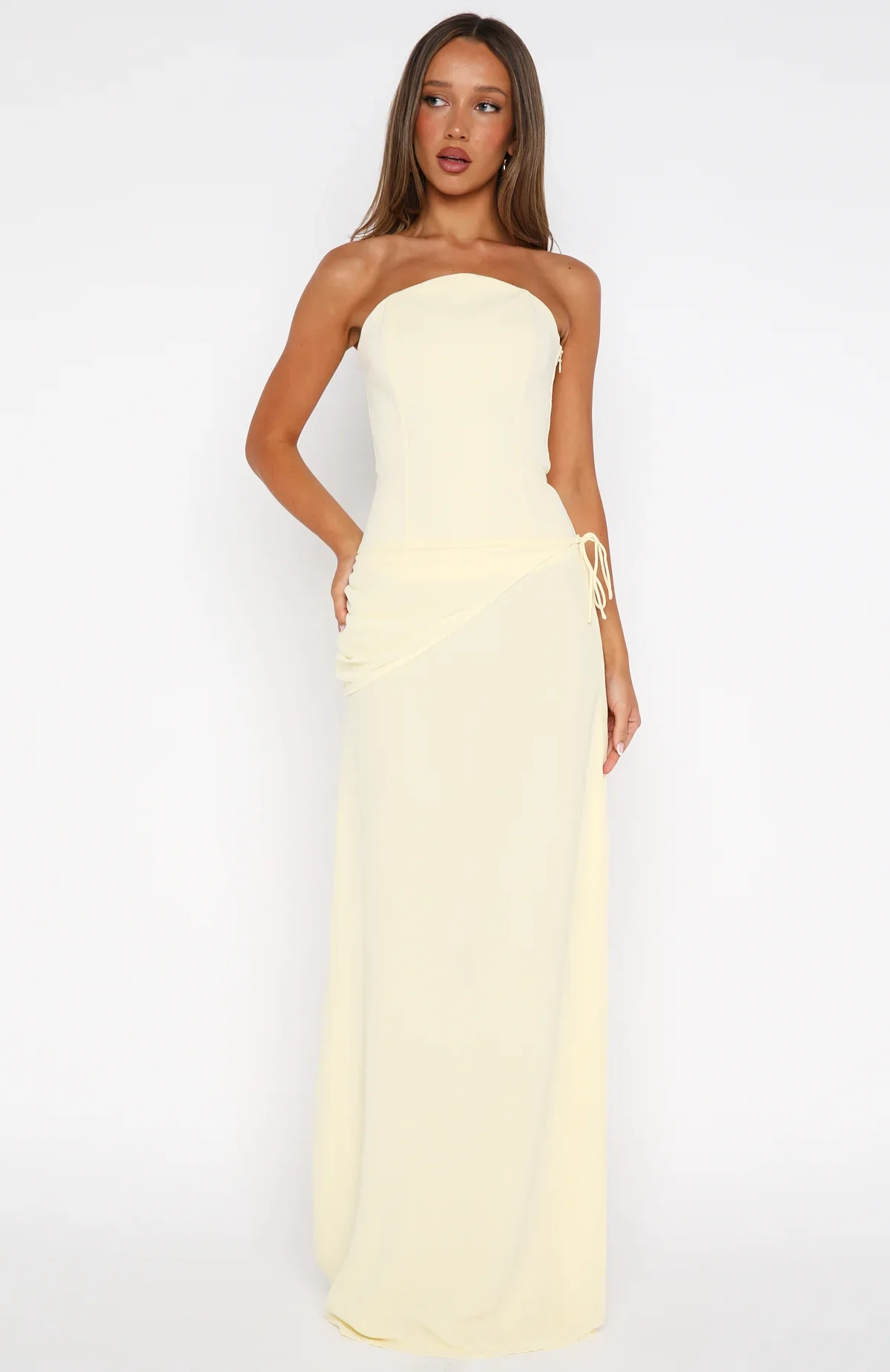 Bye Girl Strapless Bustier Butter