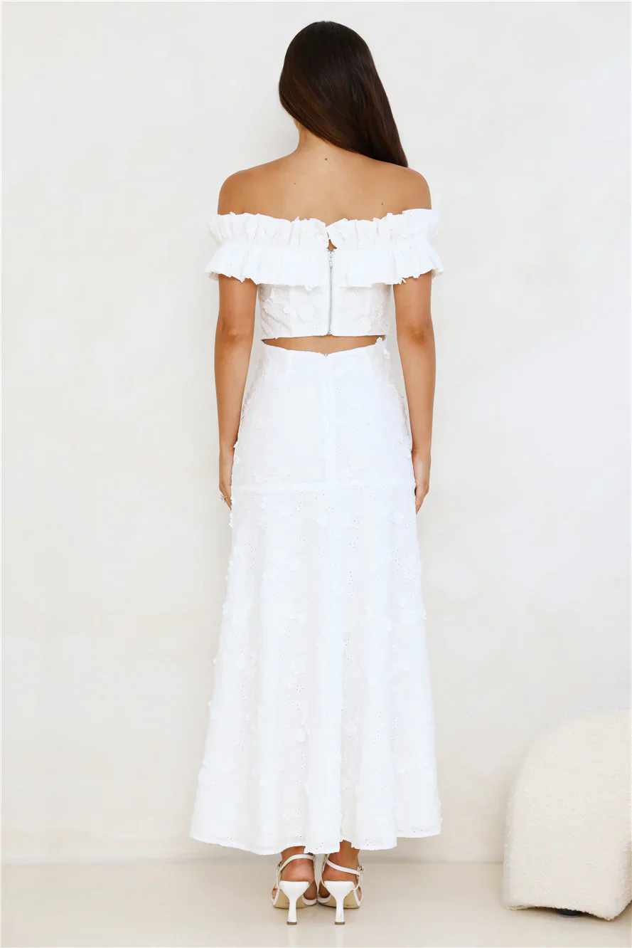 Spring Serenade Off Shoulder Maxi Dress