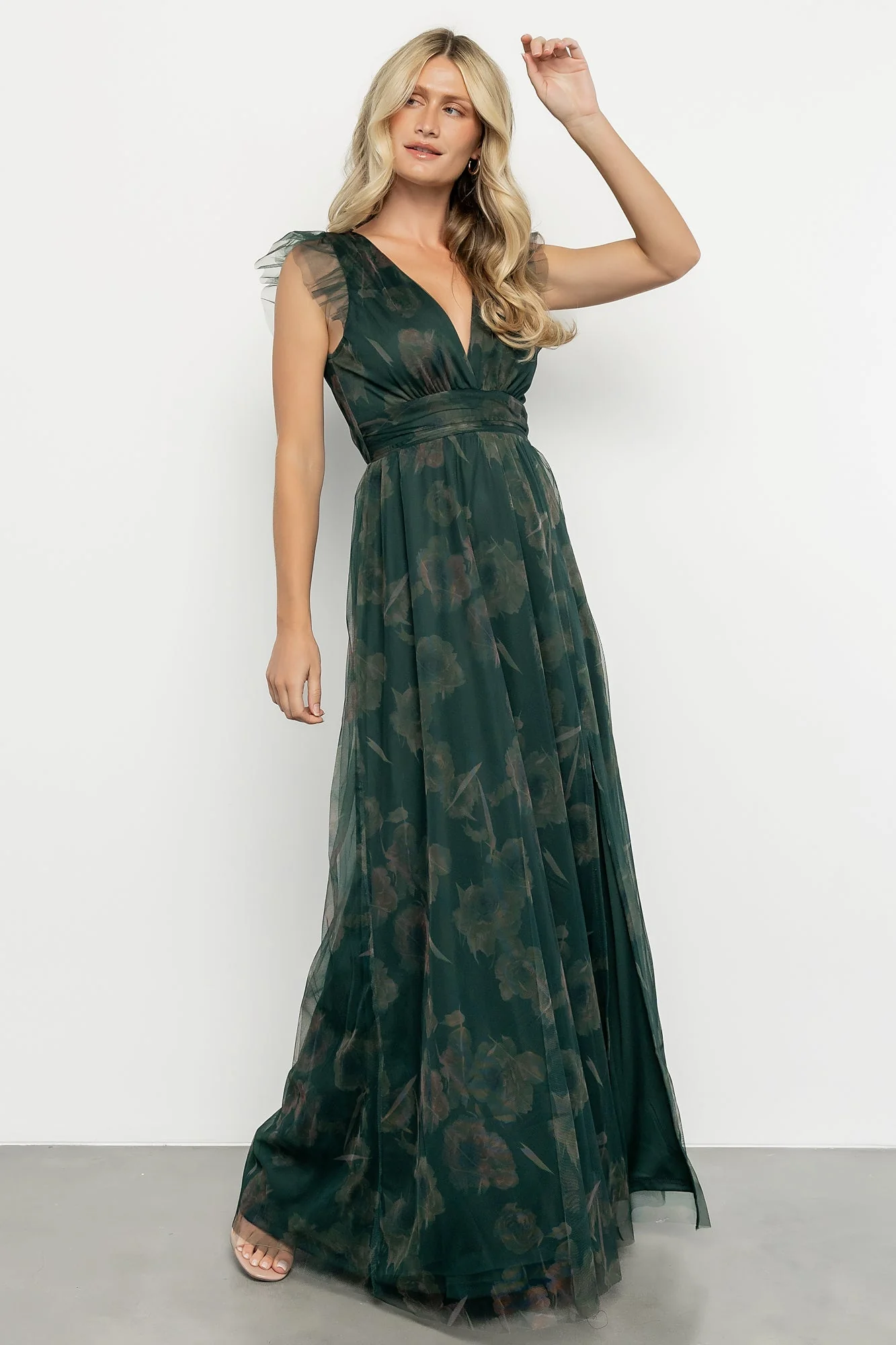 Adelyn Maxi Dress | Green Floral