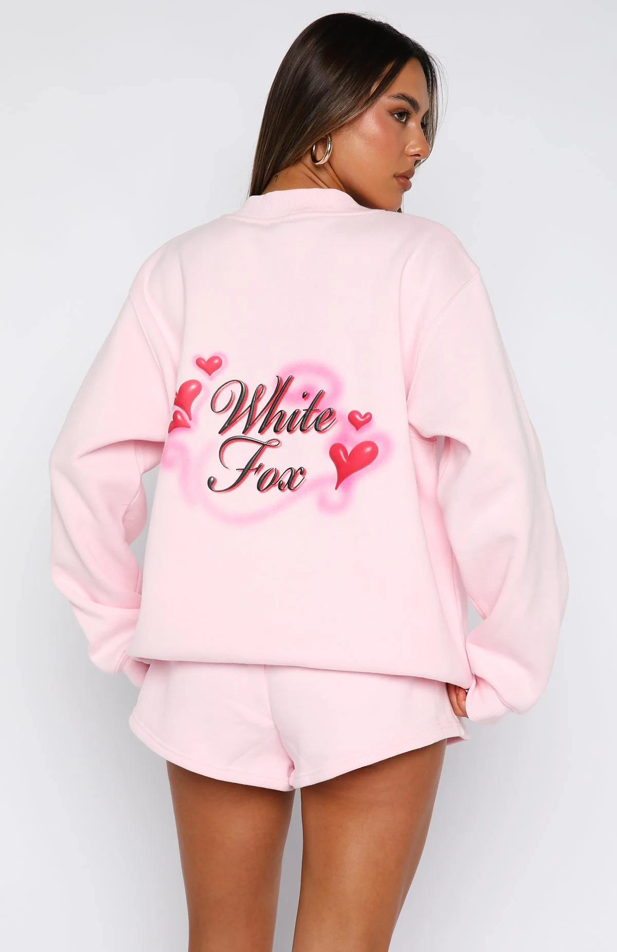 Trouble Maker Oversized Sweater Baby Pink