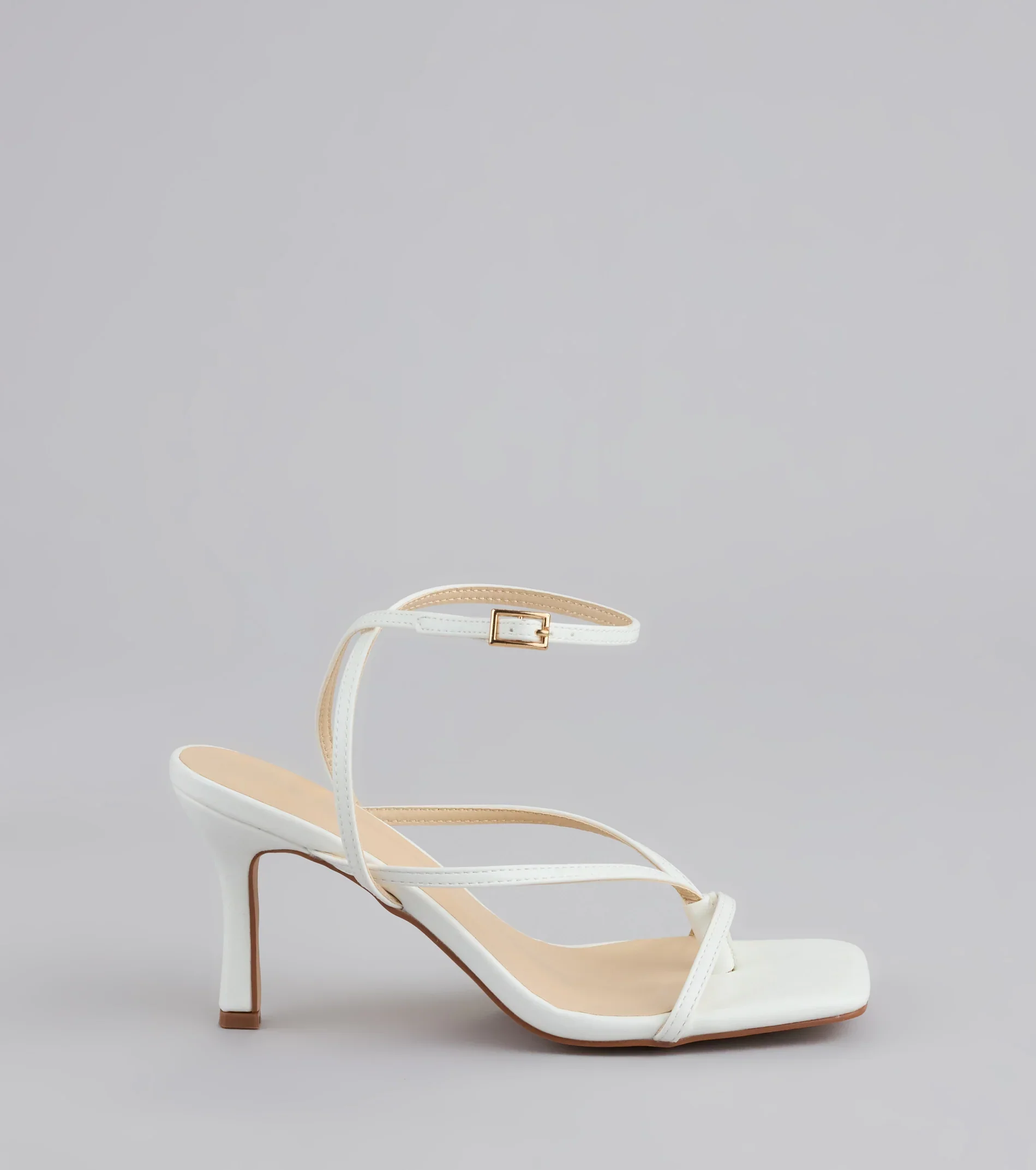 Strut Factor Thong Strappy Stiletto Heels