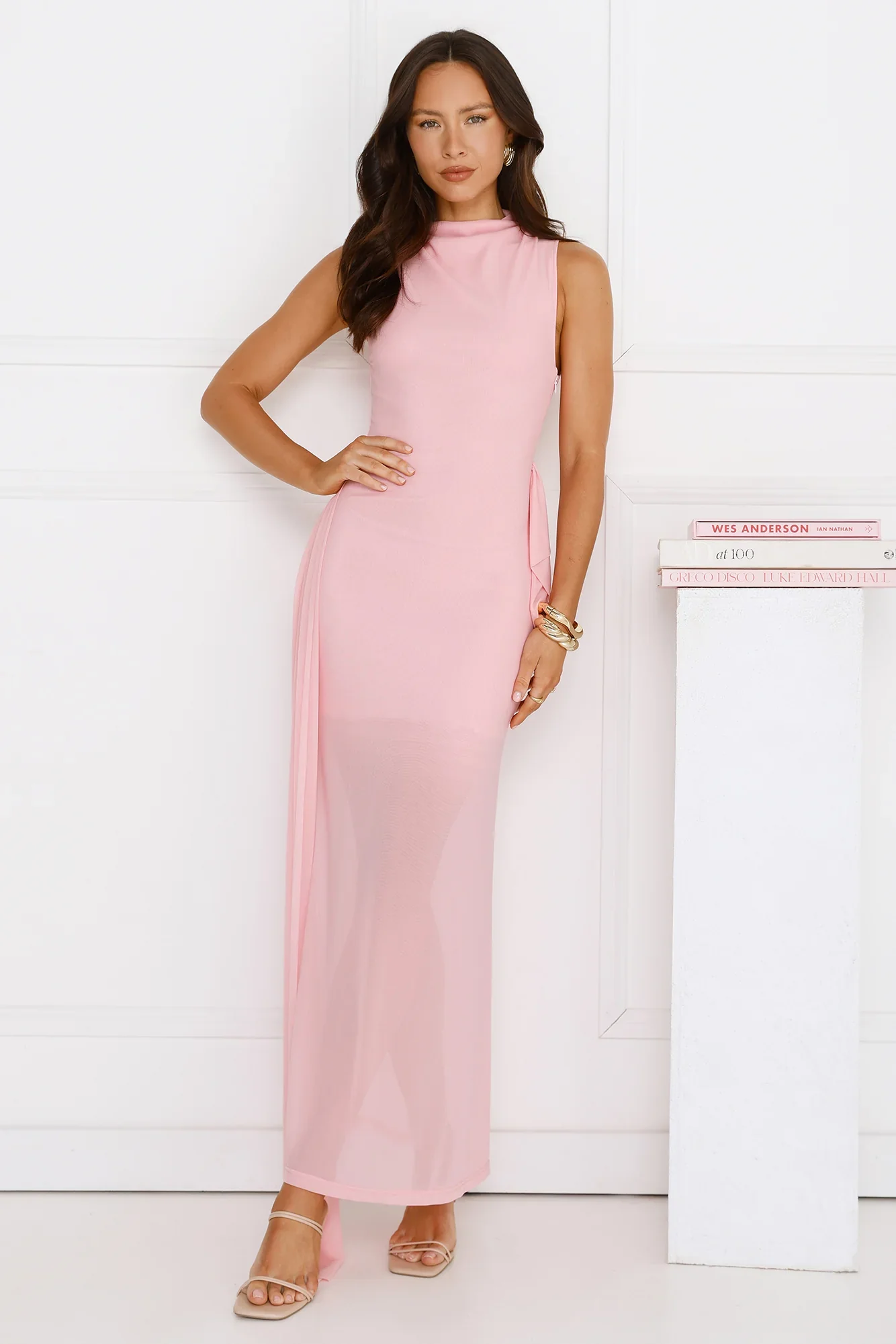 Dazzle Me Darling Mesh Maxi Dress
