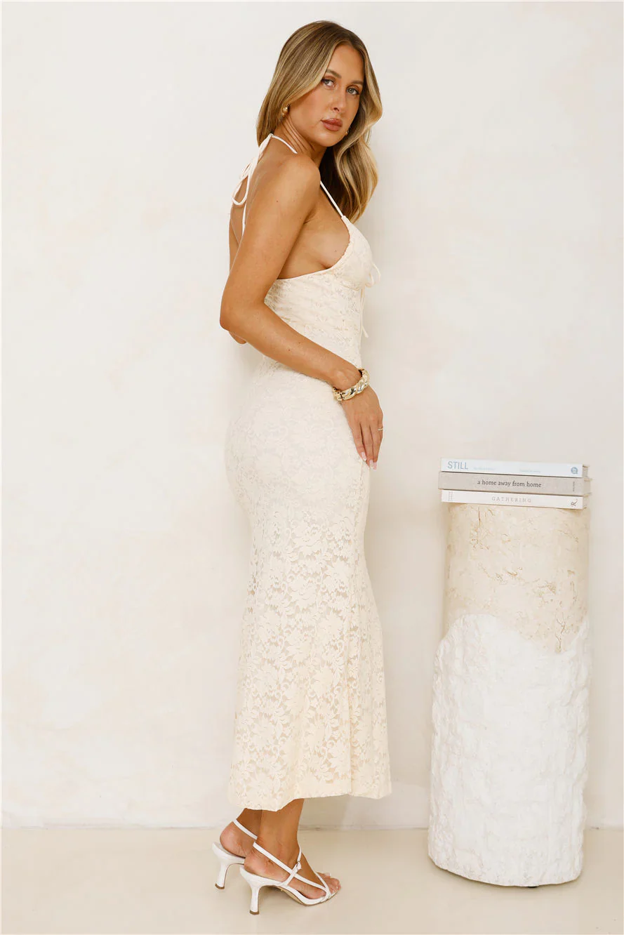 Iconic In Style Lace Midi Dress