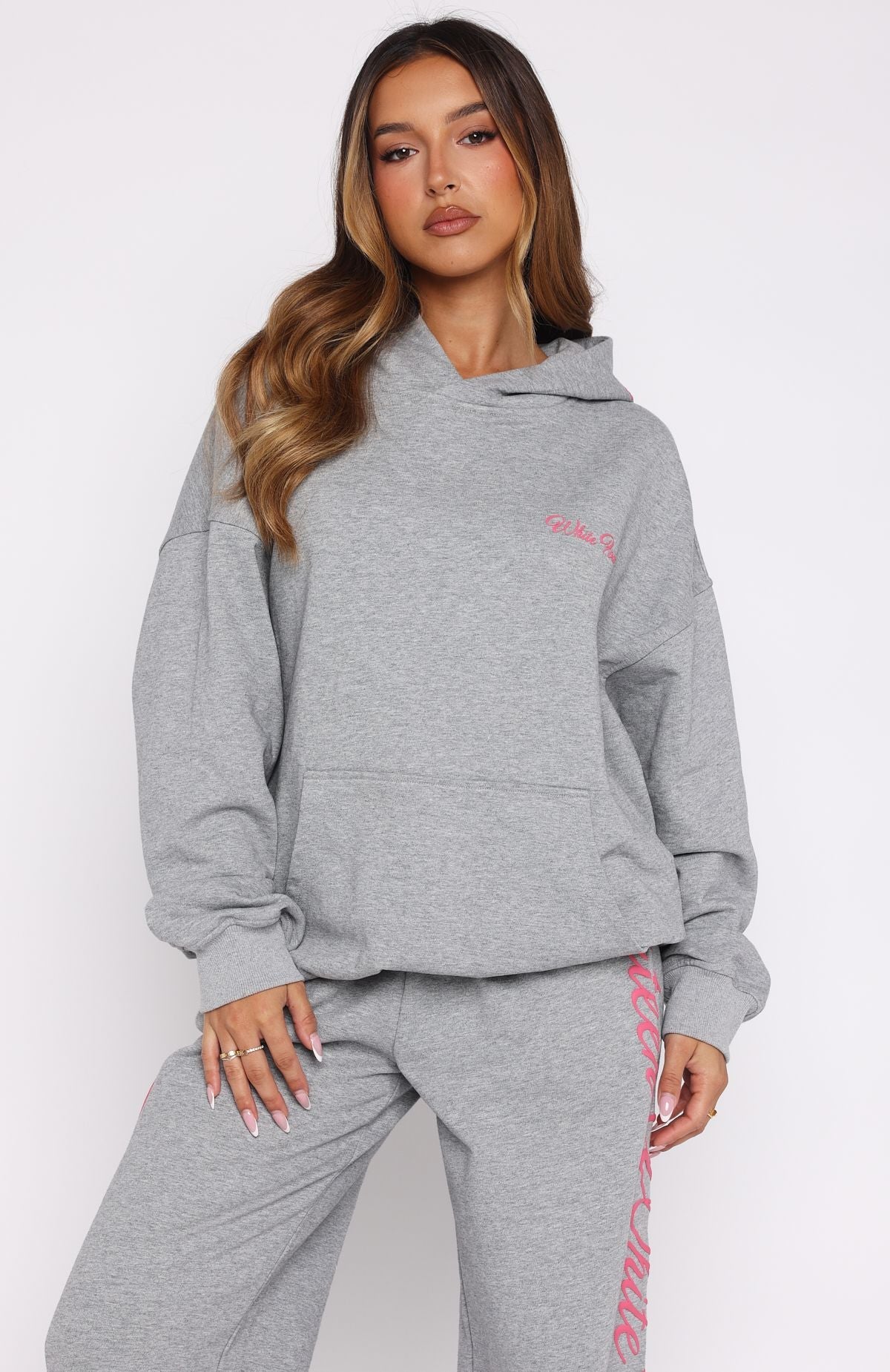 Lucky Thirteen Shaya Oversized Hoodie Dark Grey Marle