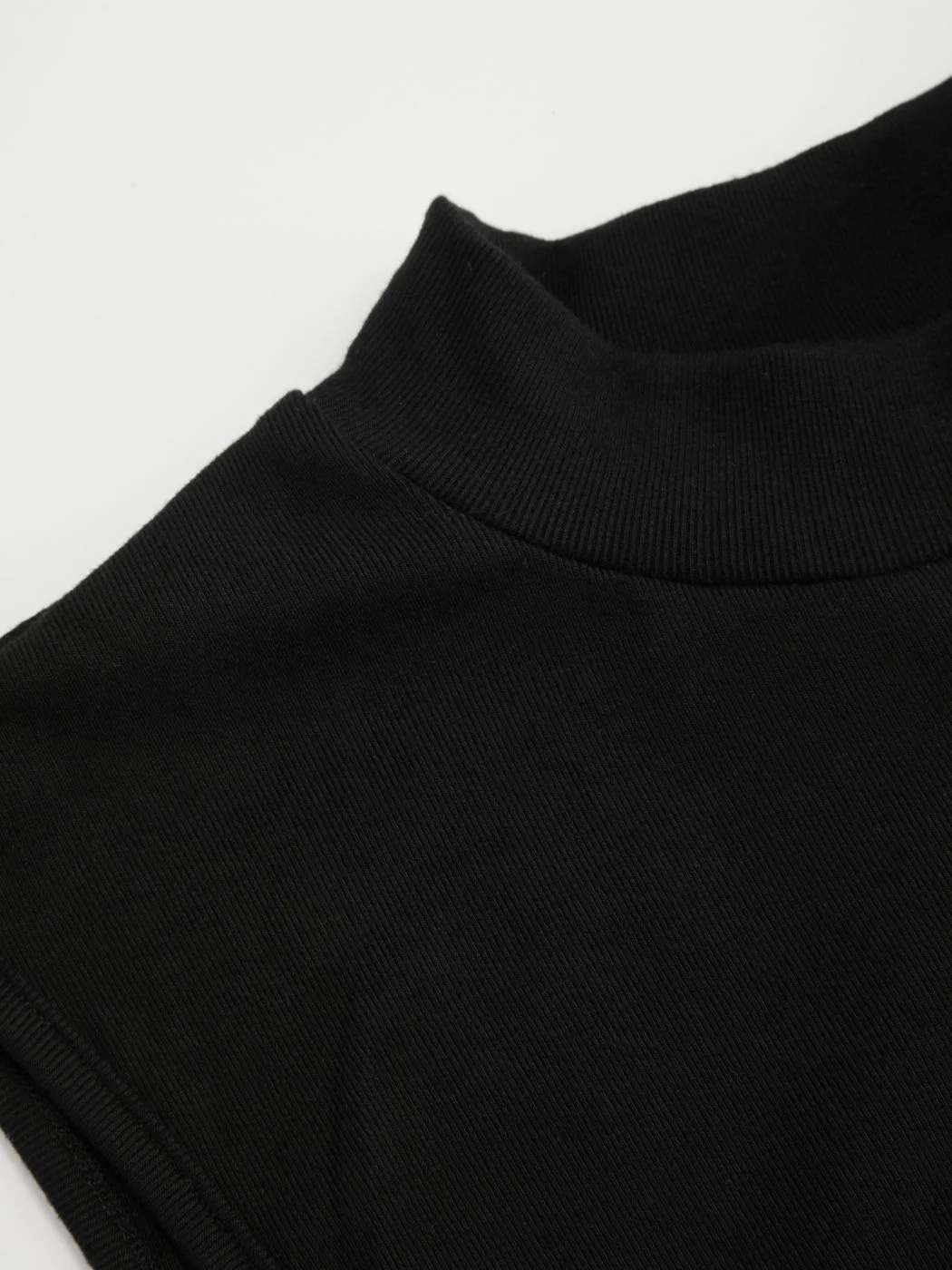 High Neck Ruched Knotted Mini Dress