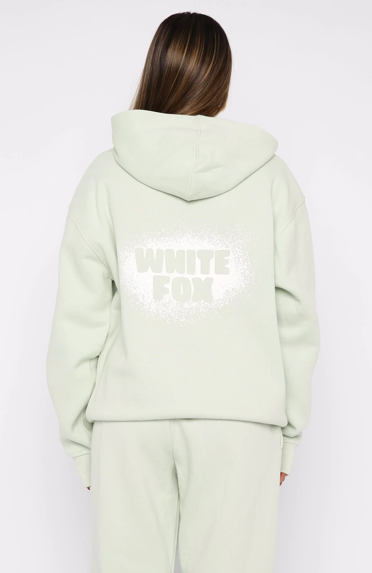 11th Street Keeping It Real Oversized Hoodie Iced Matcha