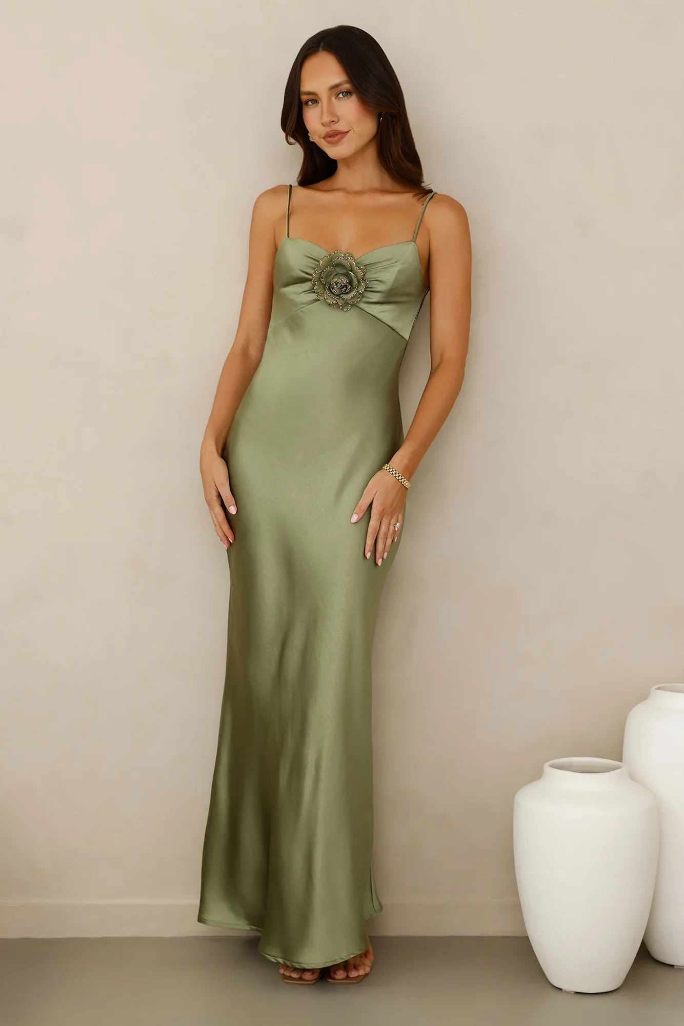 Ultimate Style Satin Maxi Dress
