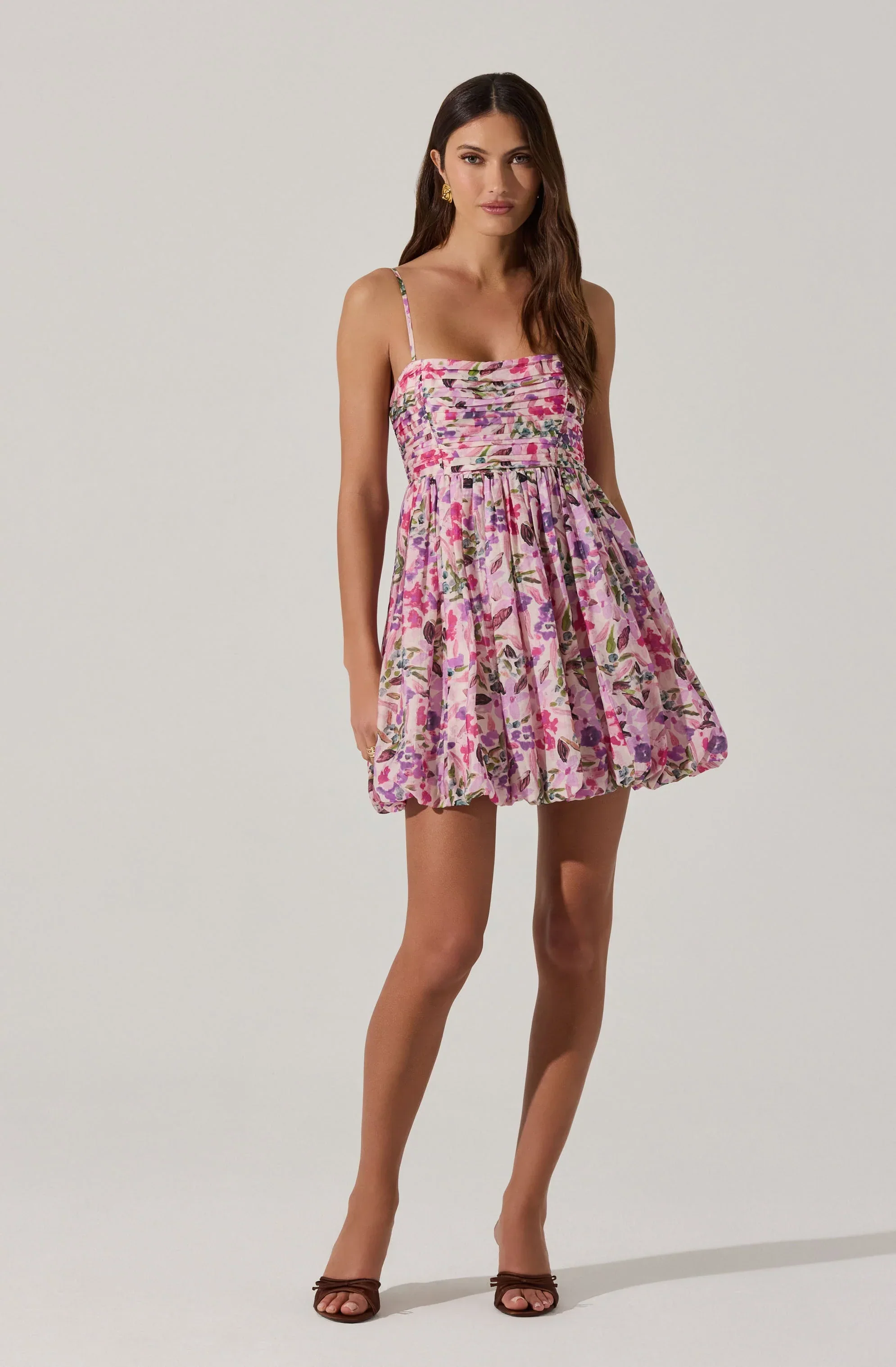 Bubble Floral Mini Dress