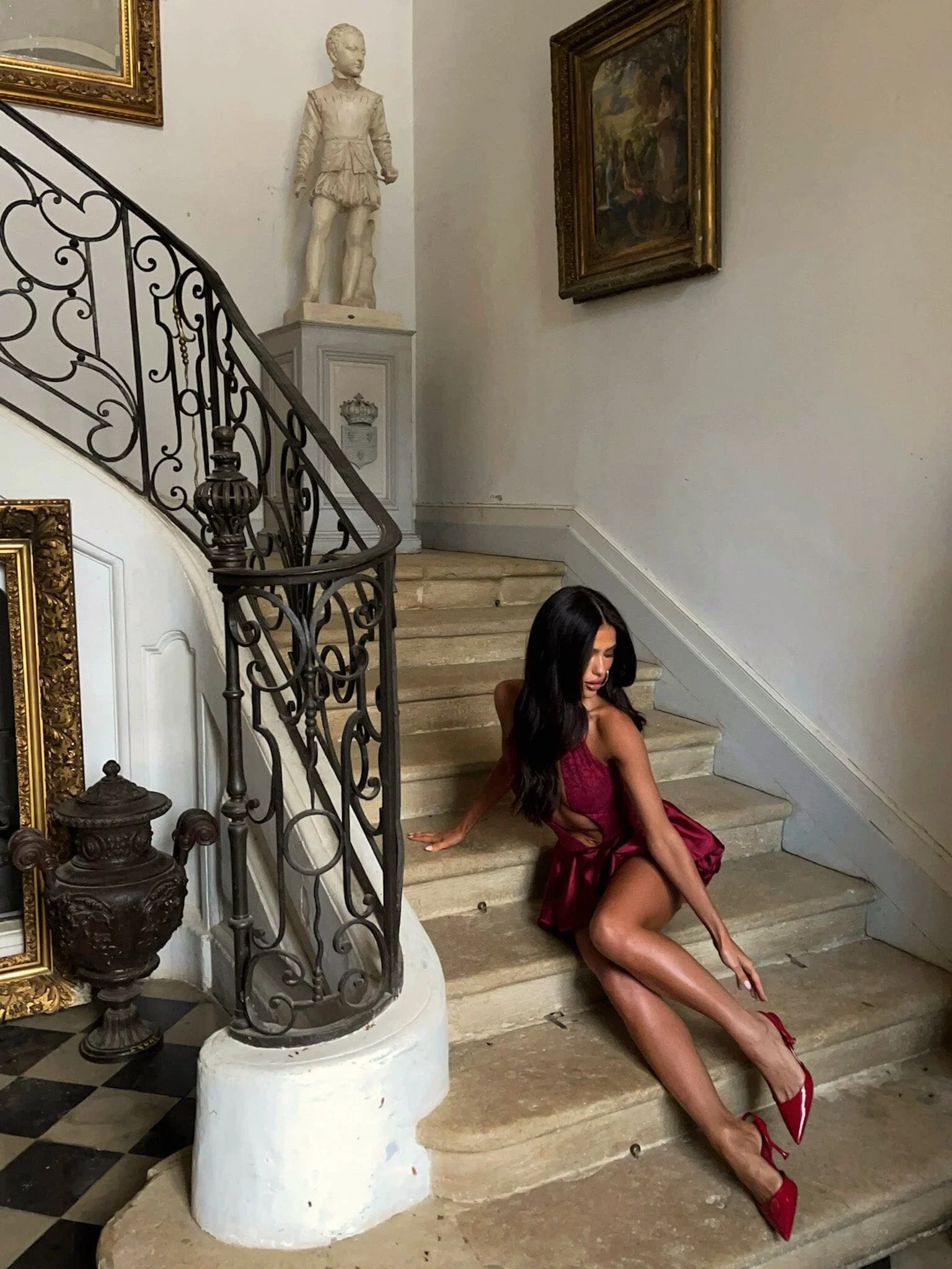 Jiane Mini Dress Red