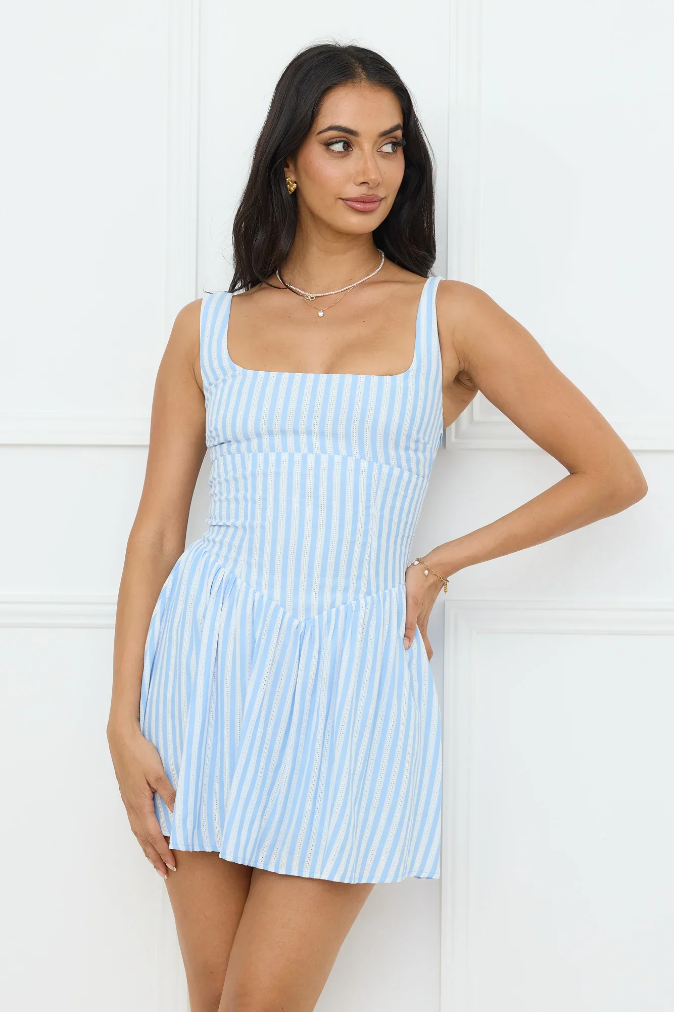 Gleaming Daylight Mini Dress